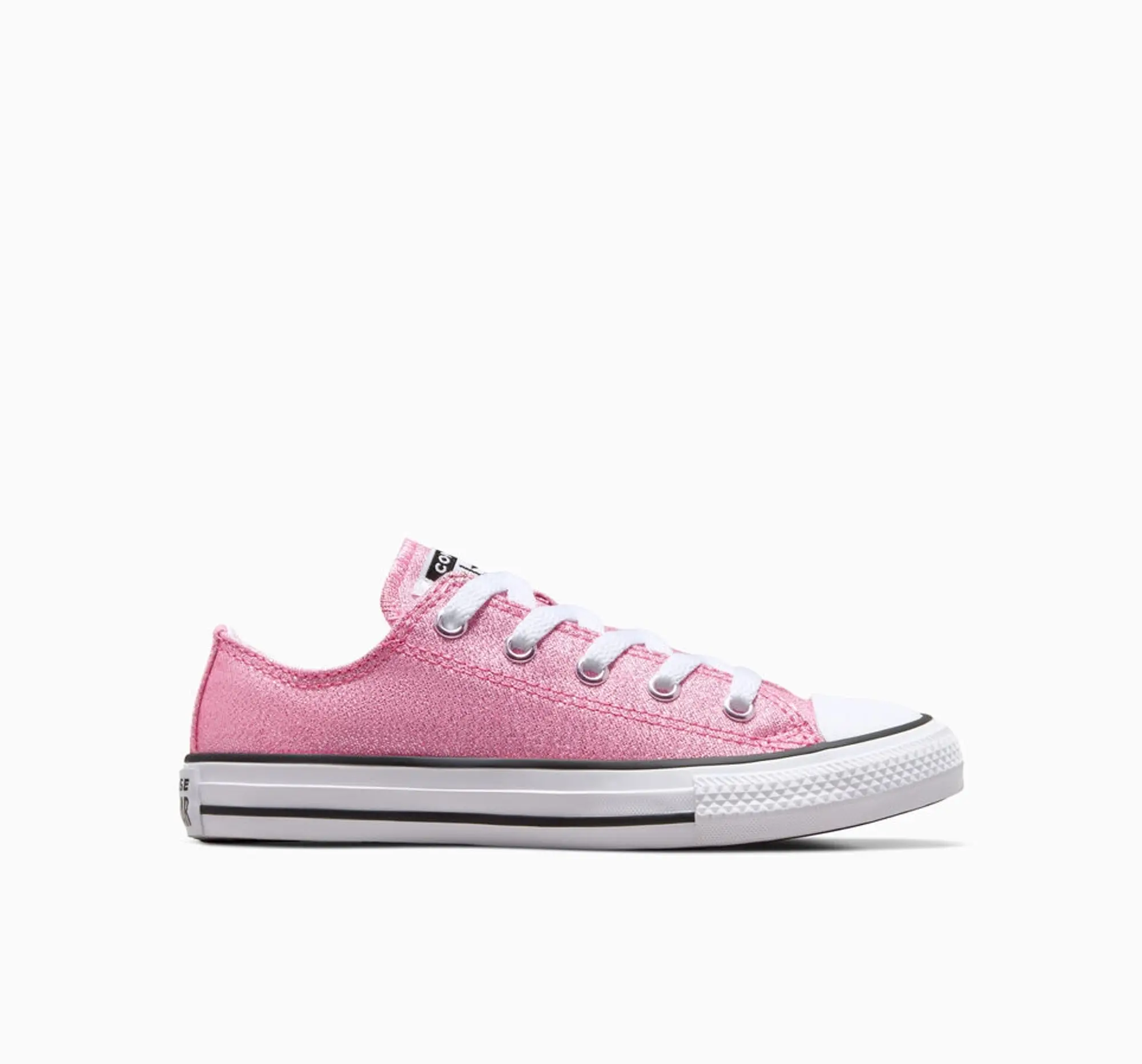 Converse Pink All Star Lo Prism Glitter Girls Junior Trainers