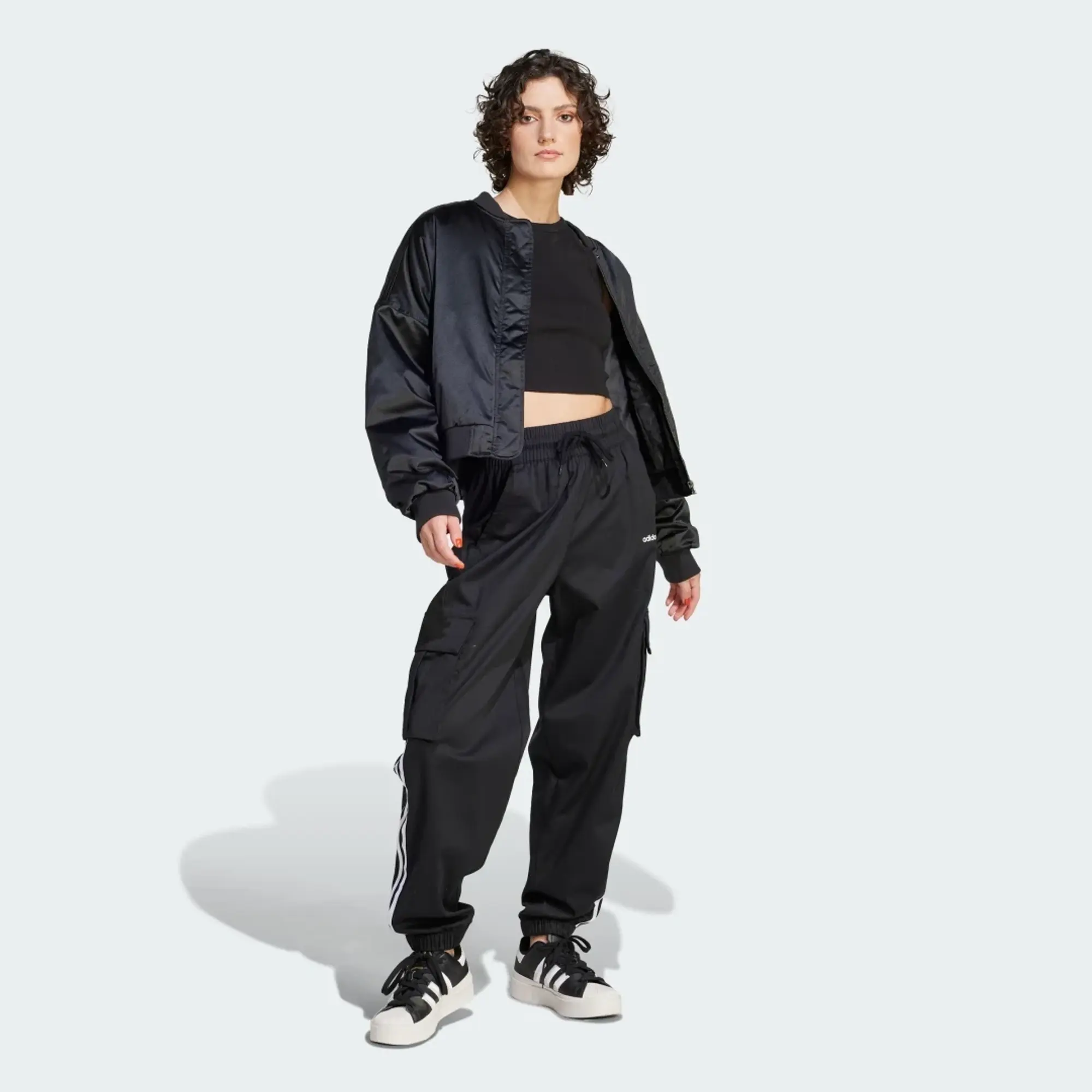 Adidas Cargo Pants Black | IR9796 | FOOTY.COM