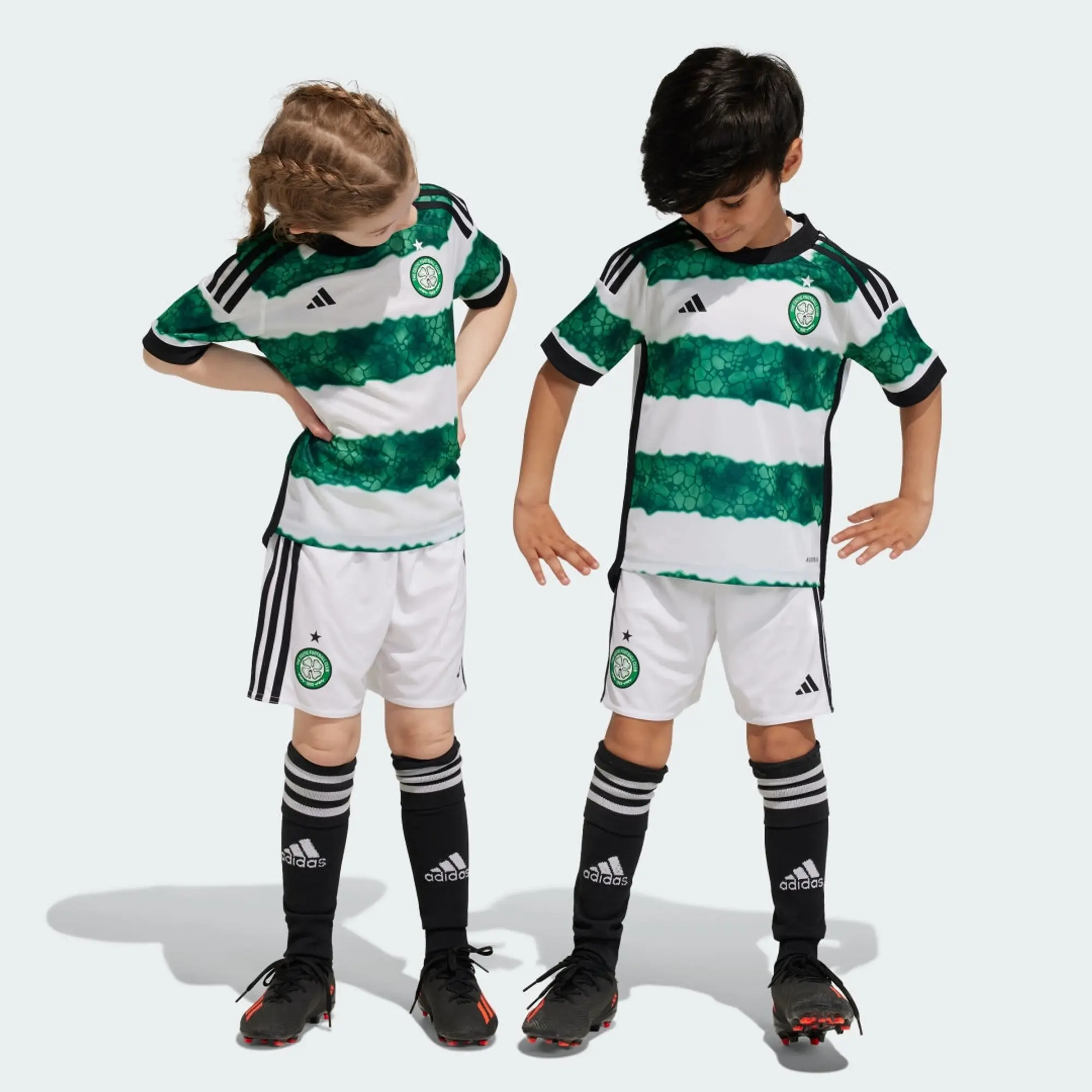 adidas Celtic Kids SS Home Mini Kit 2023/24