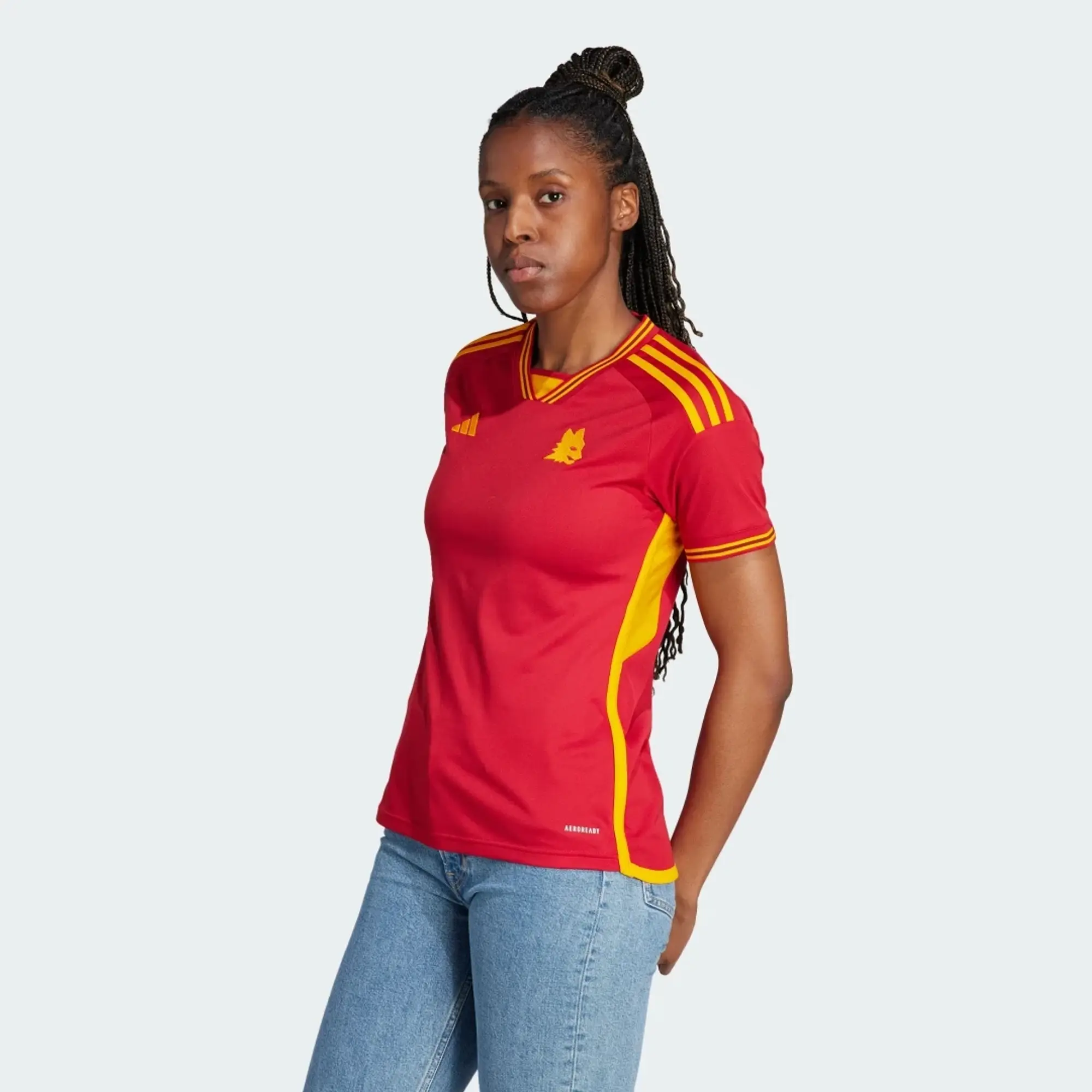 adidas AS Roma 23/24 Home Jersey - Team Victory Red