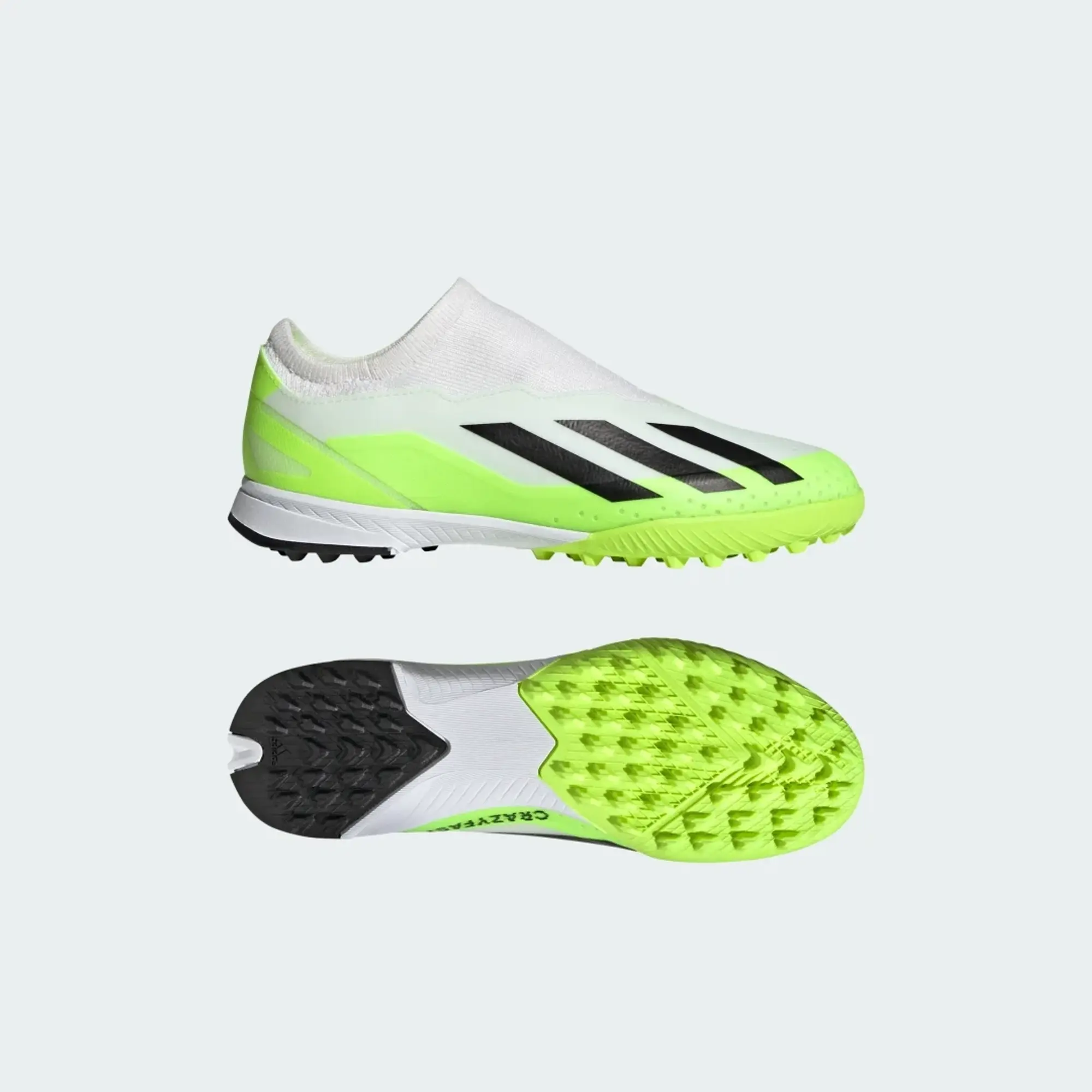 adidas X Crazyfast League Childrens Laceless Astro Turf Football Boots