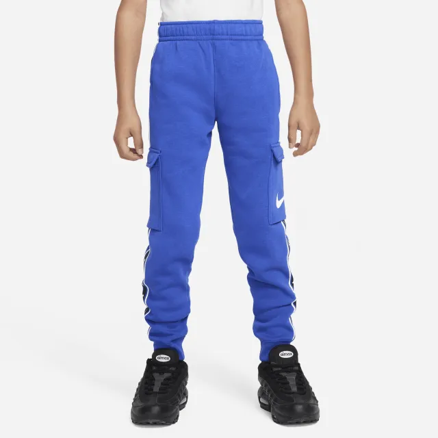Nike Sportswear Repeat Older Kids' (Boys') Fleece Cargo Trousers - Blue ...
