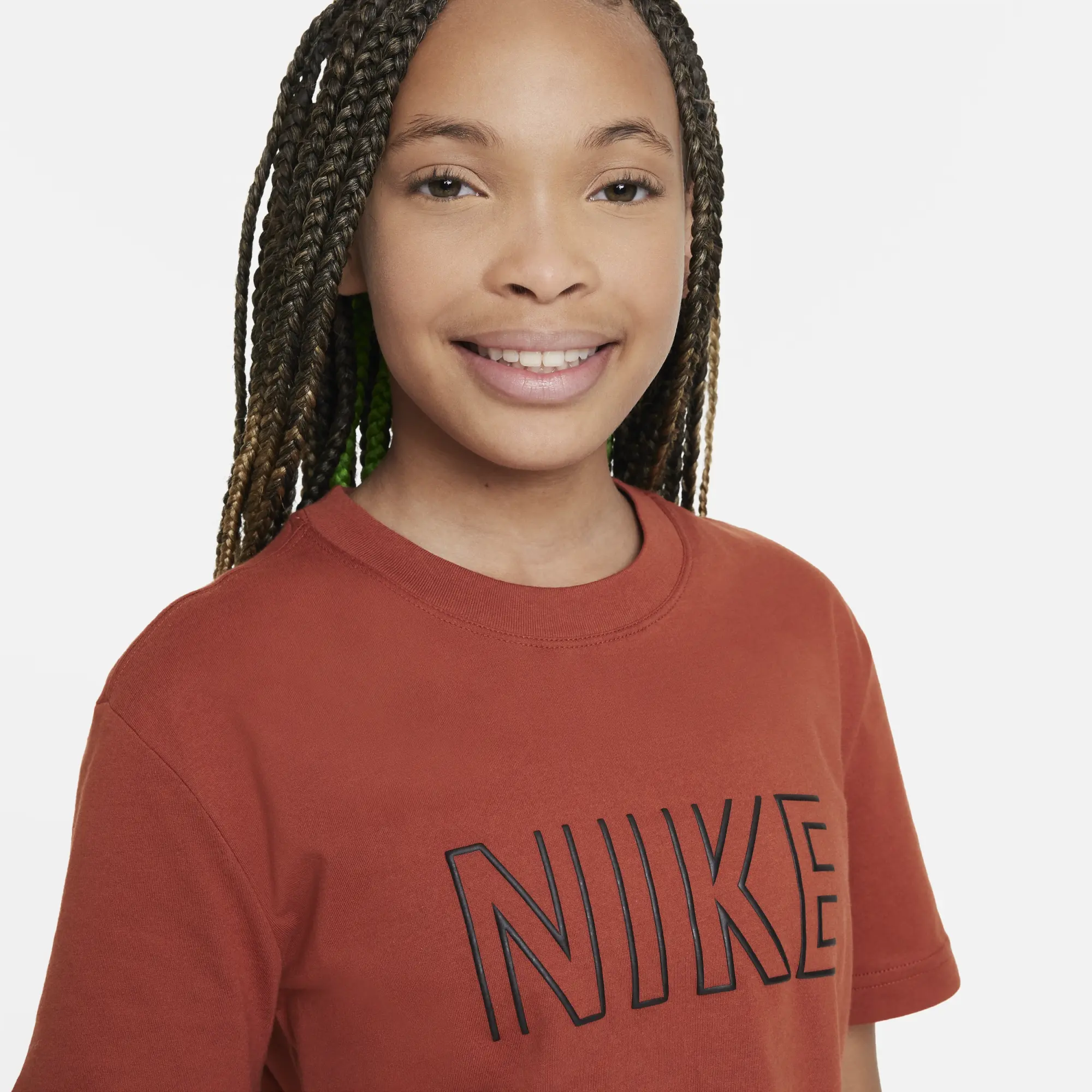 Nike Sportswear Older Kids' (Girls) T-Shirt - Orange