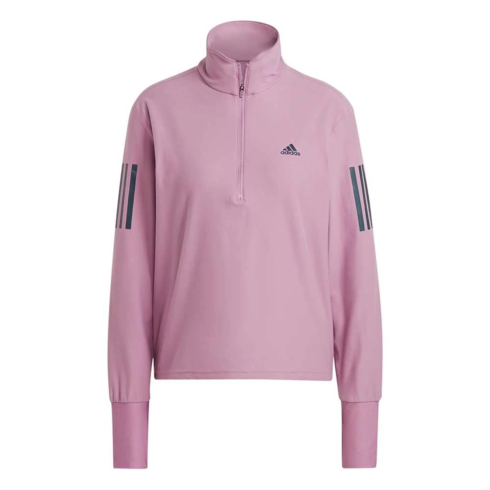 adidas Performance Own The Run Running 1/2 Zip Sweatshirt - Pink, Pink