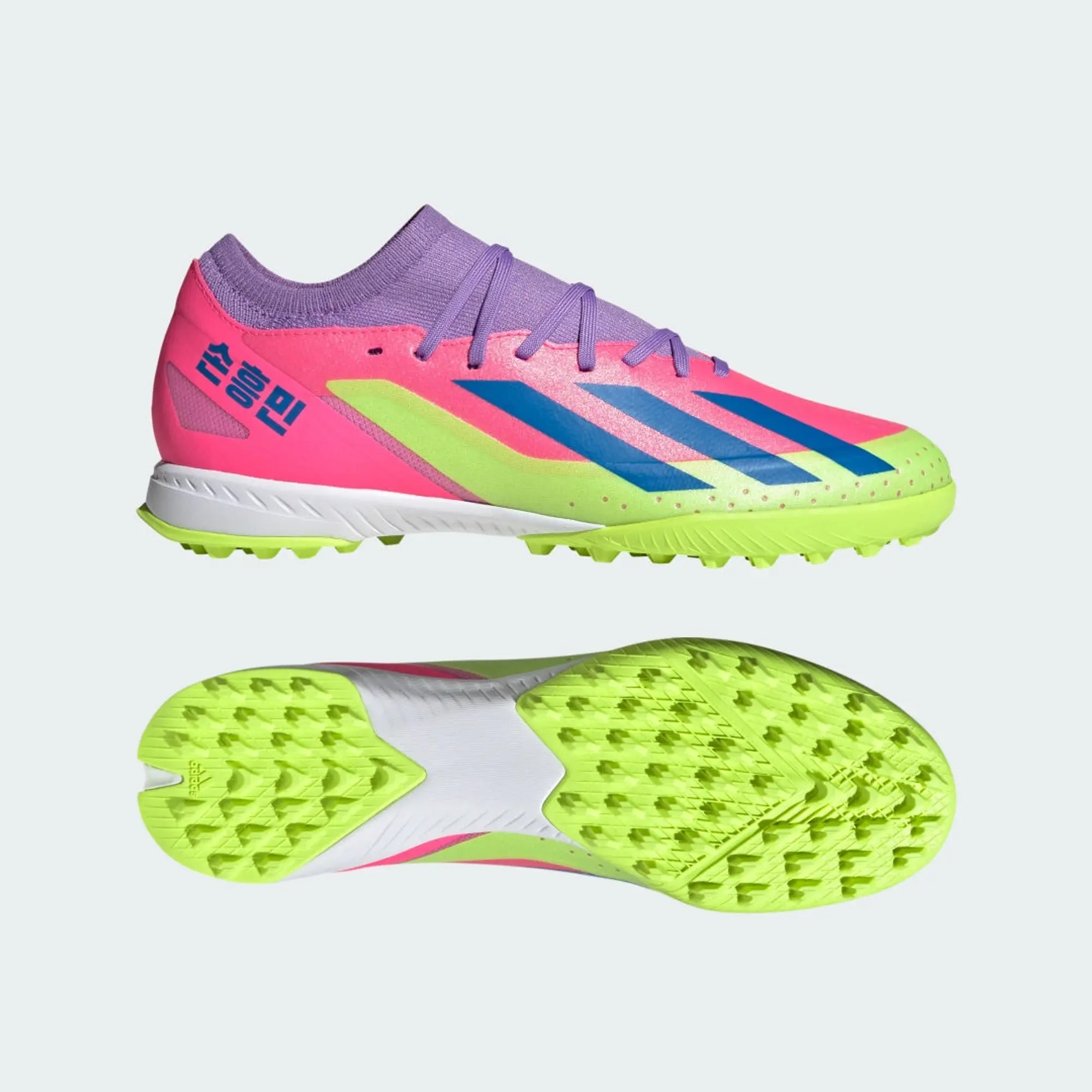 adidas X Crazyfast Son.3 Turf Boots - Lucid Lemon / Bright Royal / Lucid Pink