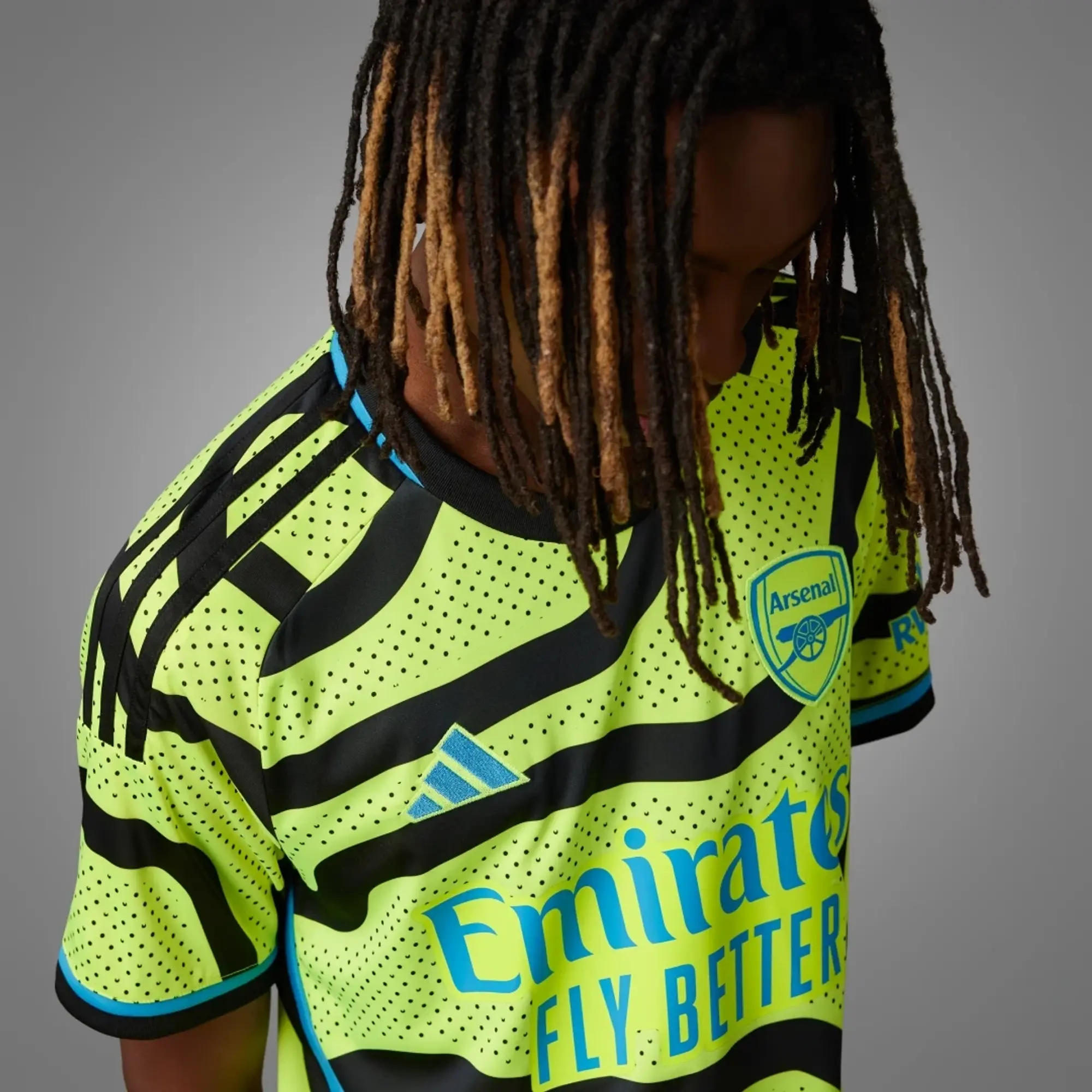 Adidas Football Arsenal Fc 2023/24 Unisex Away Shirt In Yellow
