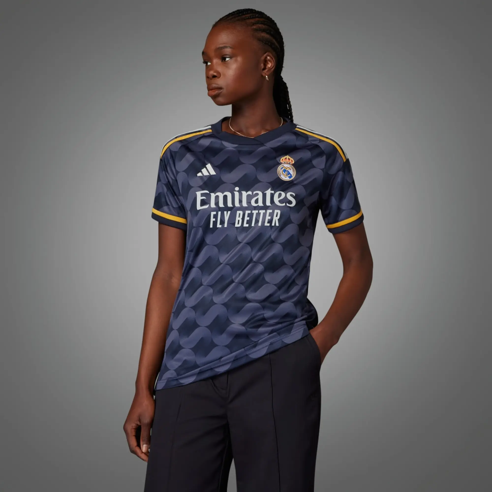 adidas Real Madrid Womens SS Away Shirt 2023/24