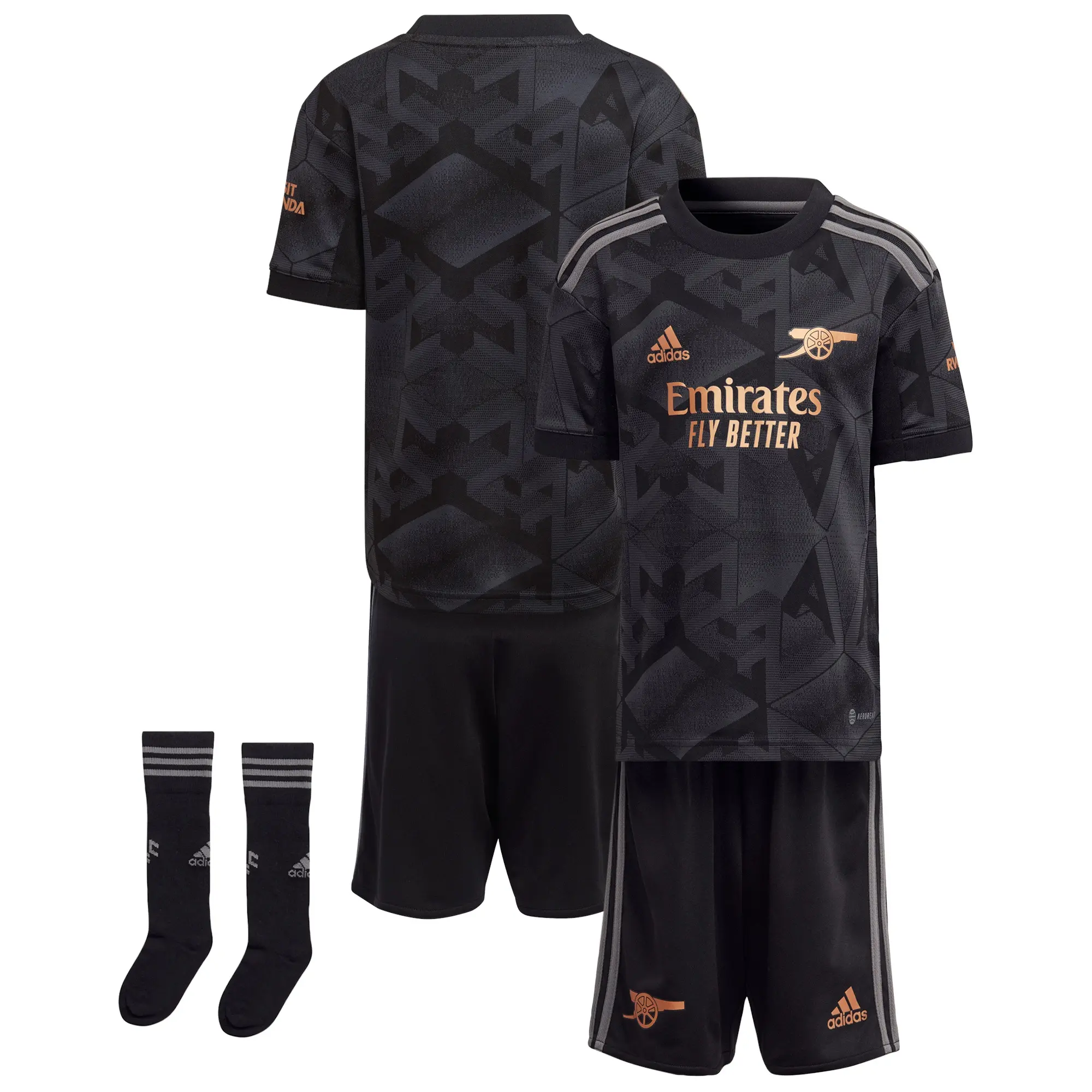 adidas Arsenal Mens SS Away Mini Kit 2022/23