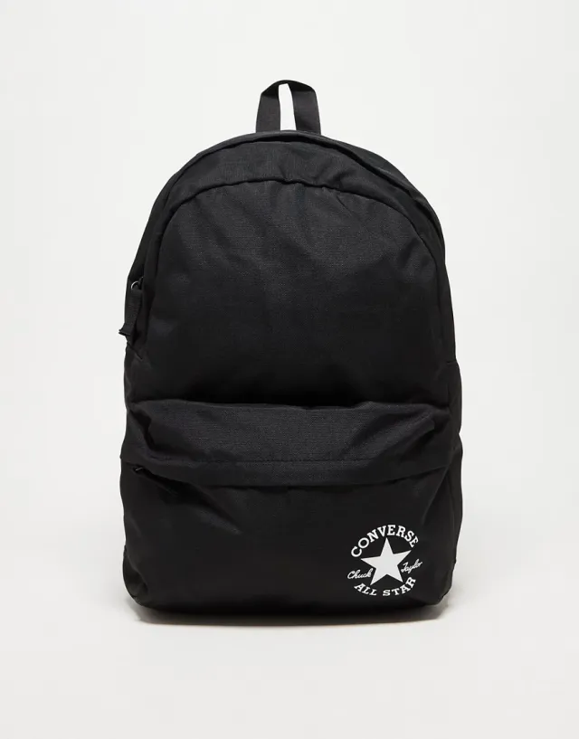 Converse All Star Chuck Patch Backpack - Black | 10023811-A01 | FOOTY.COM