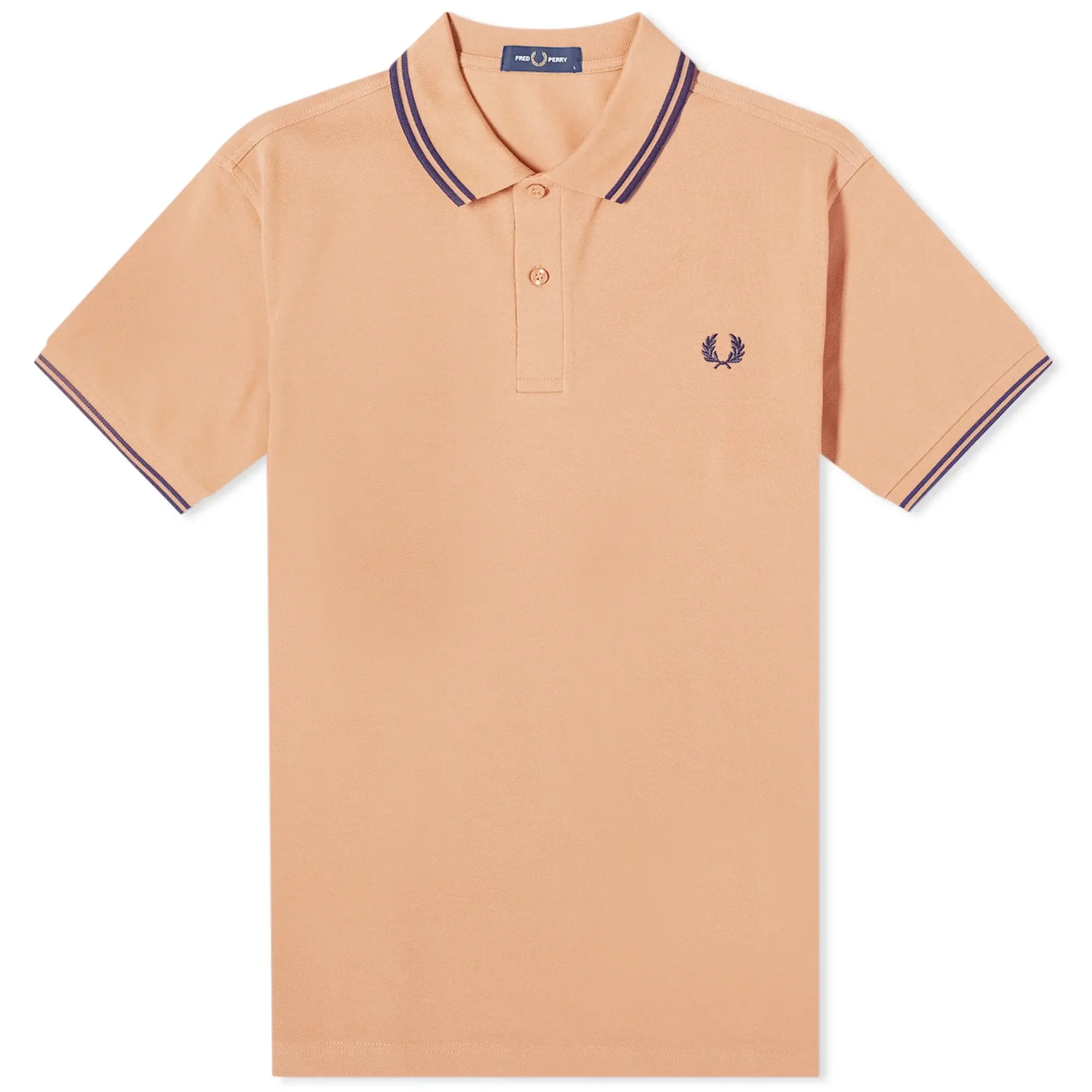 Fred Perry Mens Twin Tipped Collar Polo Shirt (Rust)