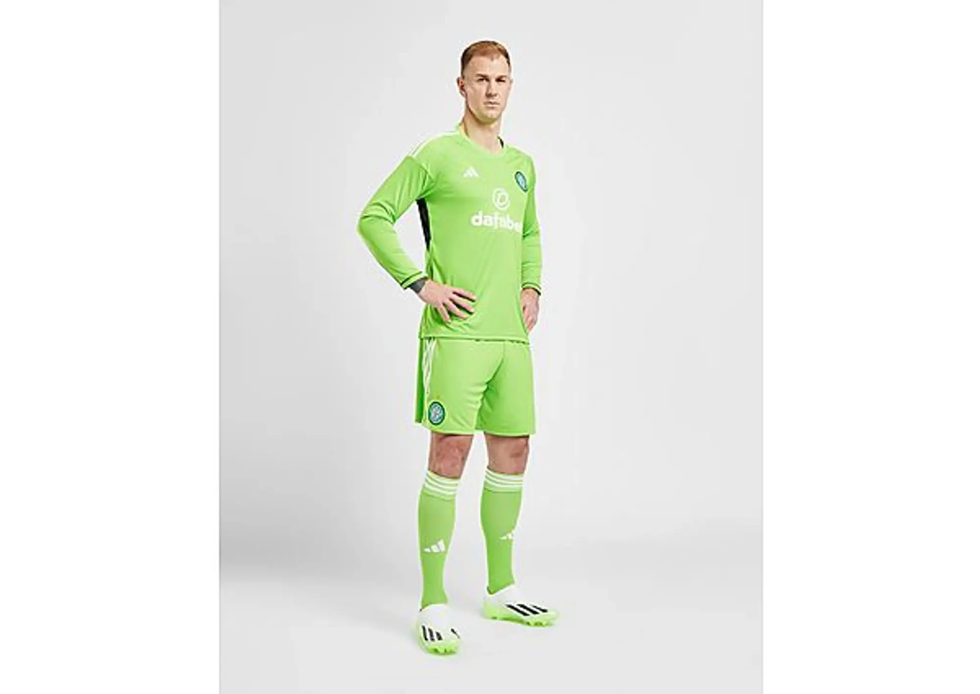 adidas Celtic FC 2023/24 Goalkeeper Away Shorts - Green - Mens