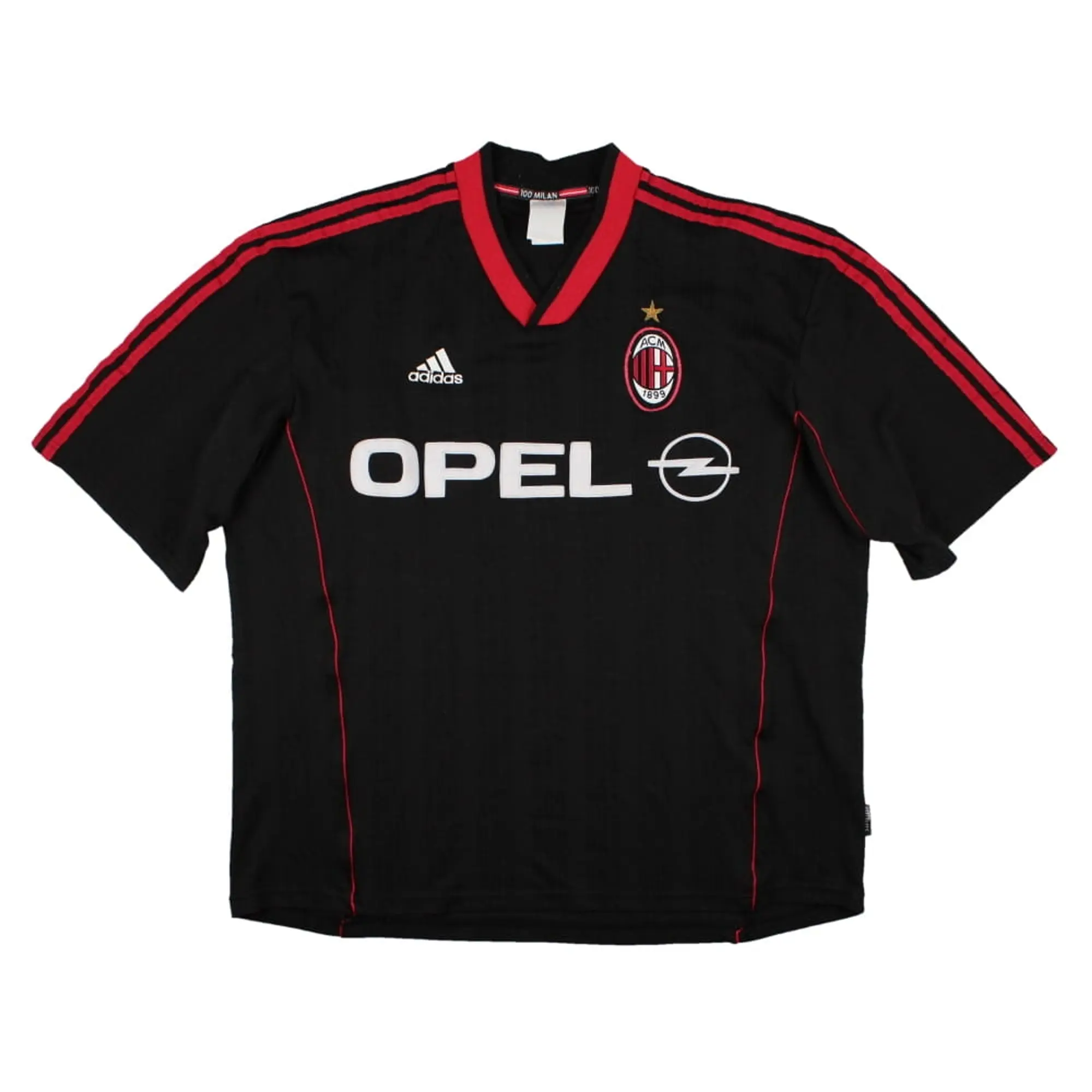 adidas AC Milan Mens SS Home Shirt 2000/01