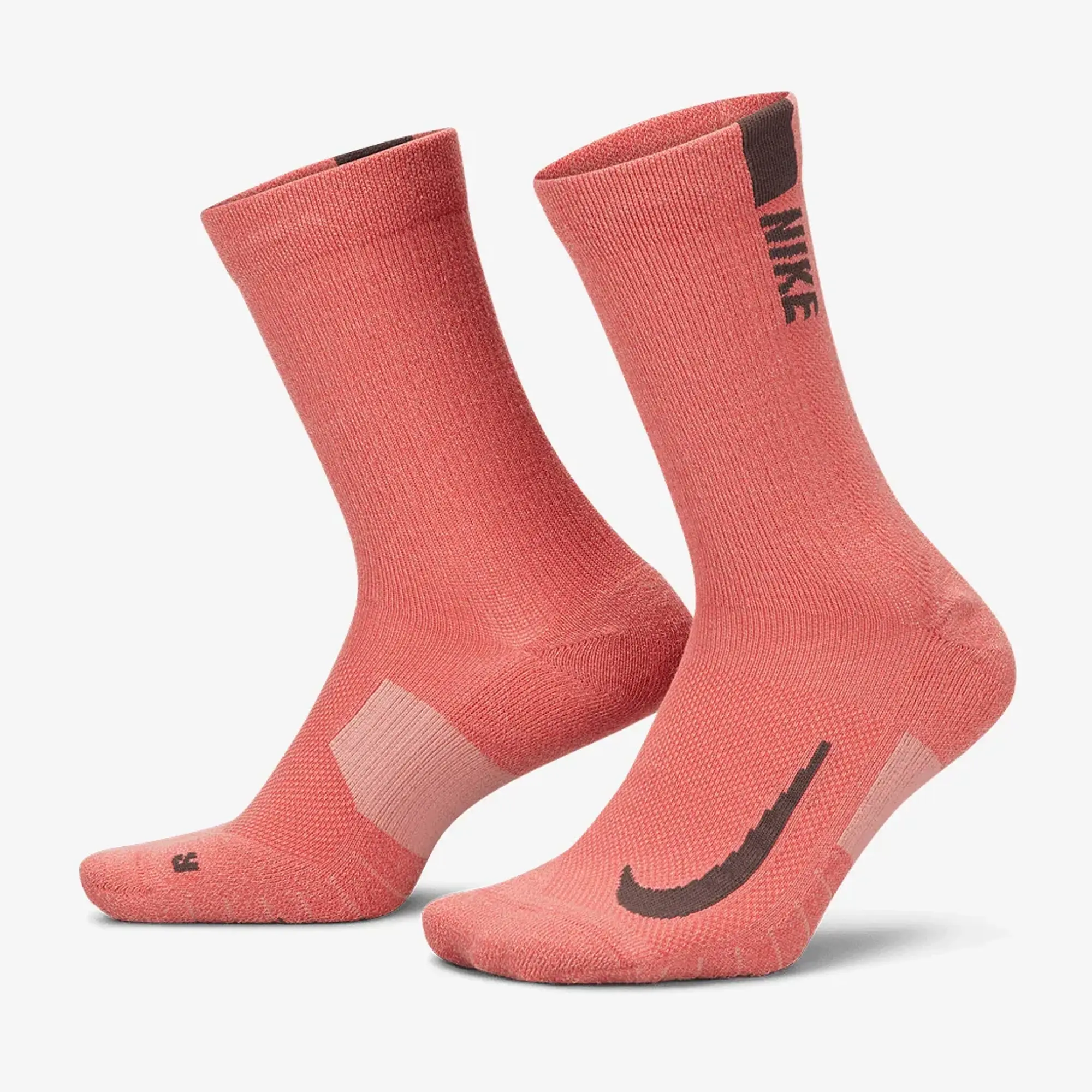 Nike Multiplier Crew Sock Running Socks 2 Pack - Multicoloured