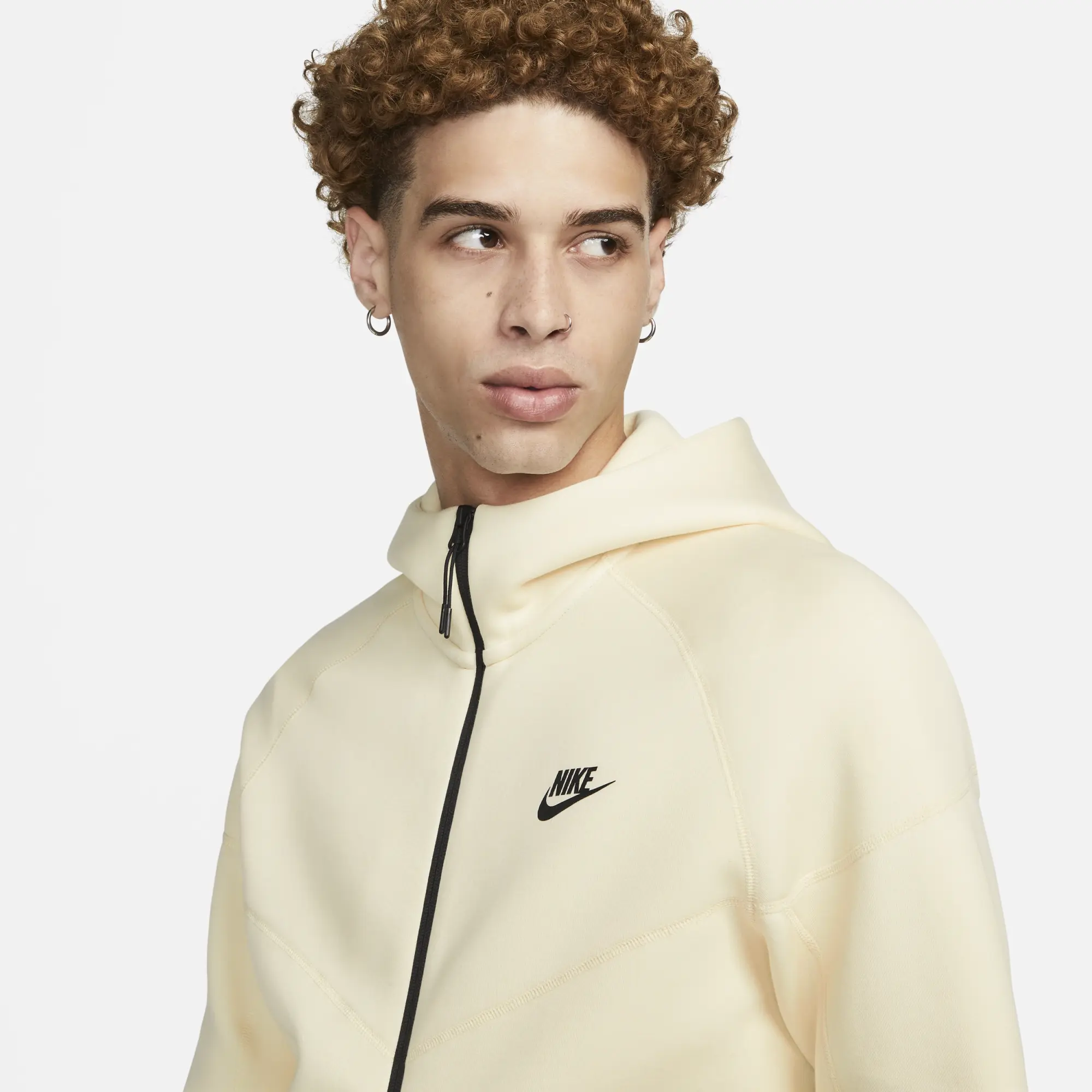 Nike Sportswear Tech Fleece Windrunner Men's Full-Zip Hoodie - White ...