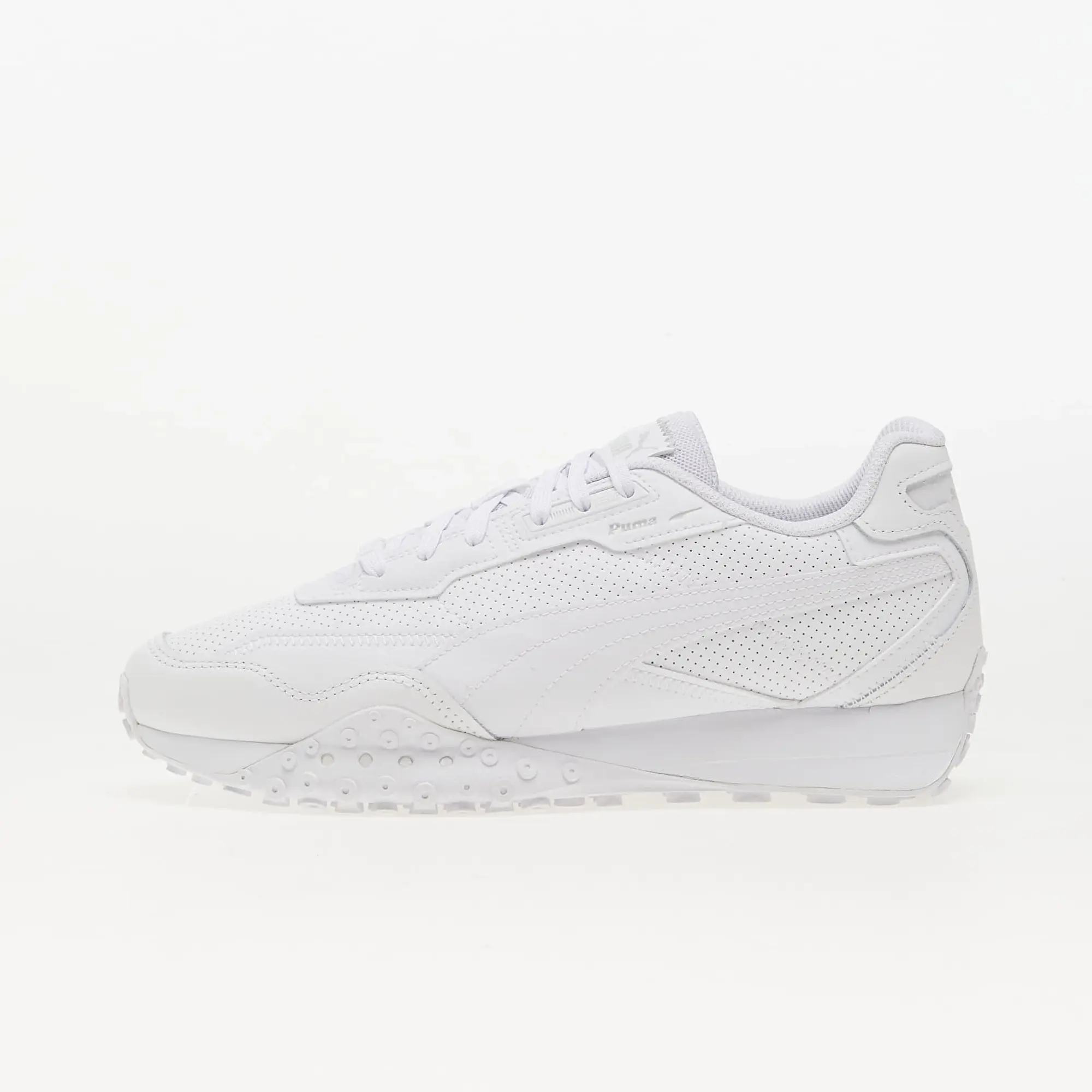 Puma Unisex Blktop Rider Leather Sneakers - White