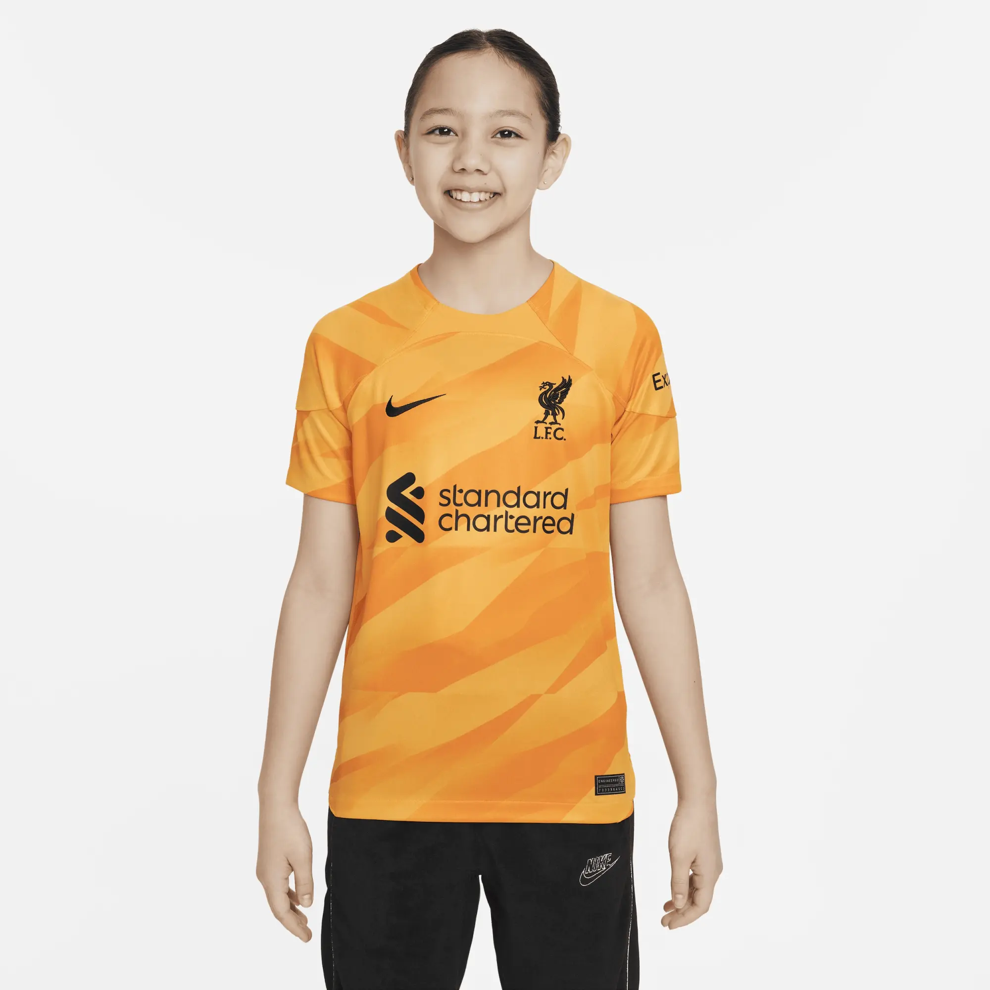 Nike Liverpool Kids SS Goalkeeper Away Shirt 2023/24