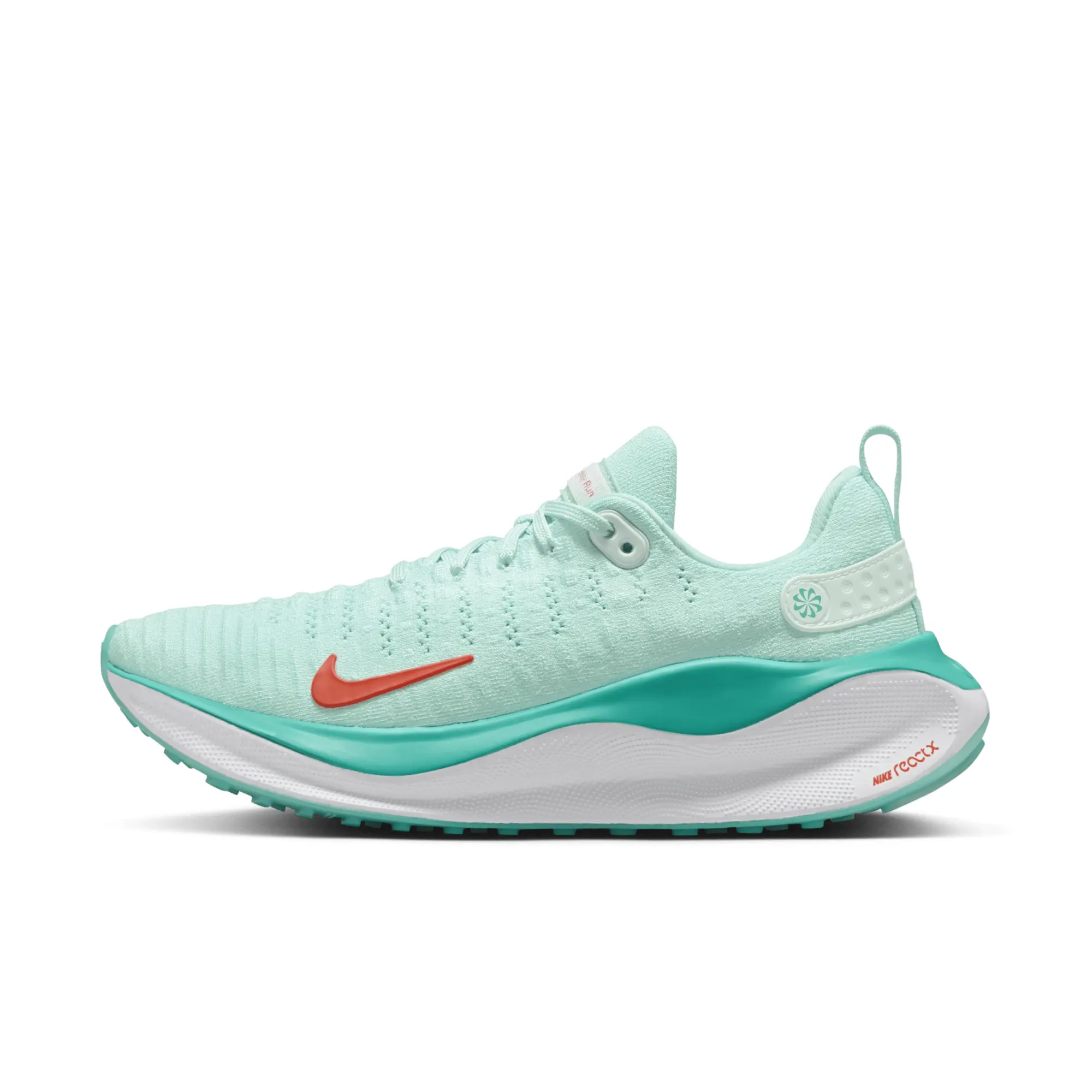Nike ReactX Infinity Run 4 Womens Jade Ice Picante Red Shoes