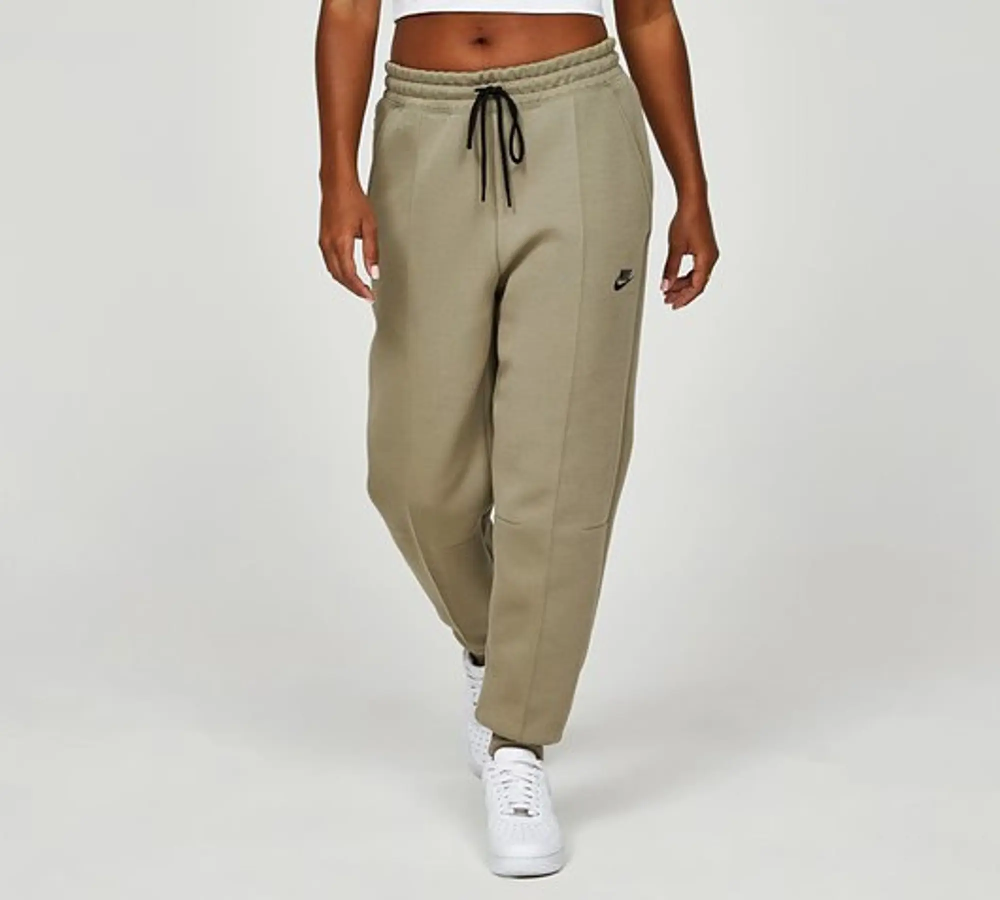 Nike Womens Tech Fleece Mid-Rise Pant - Neutral Olive / Black