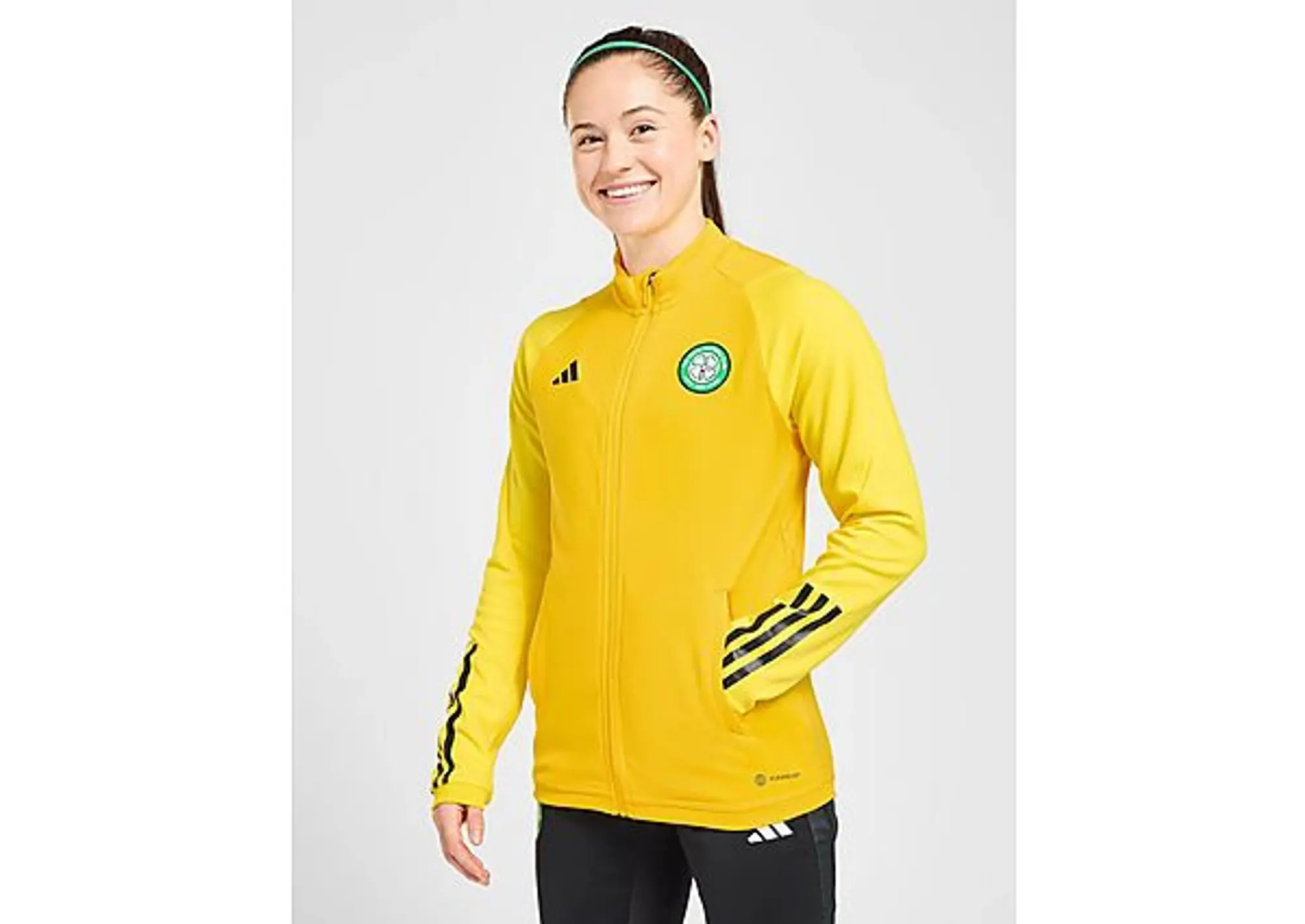 adidas Celtic FC Track Jacket - Yellow - Womens