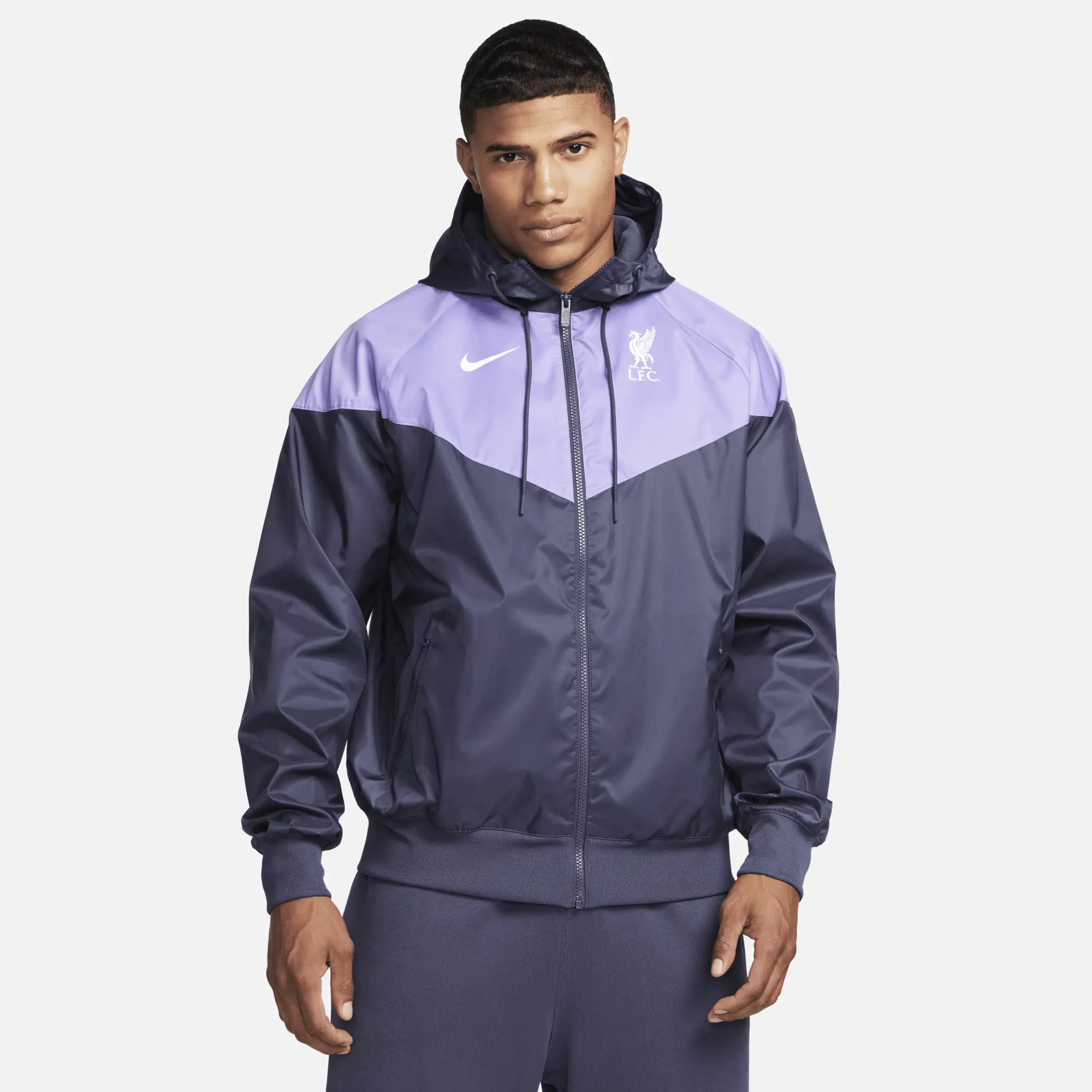 Liverpool Nike Colour Block Jacket - Purple/Dark Grey