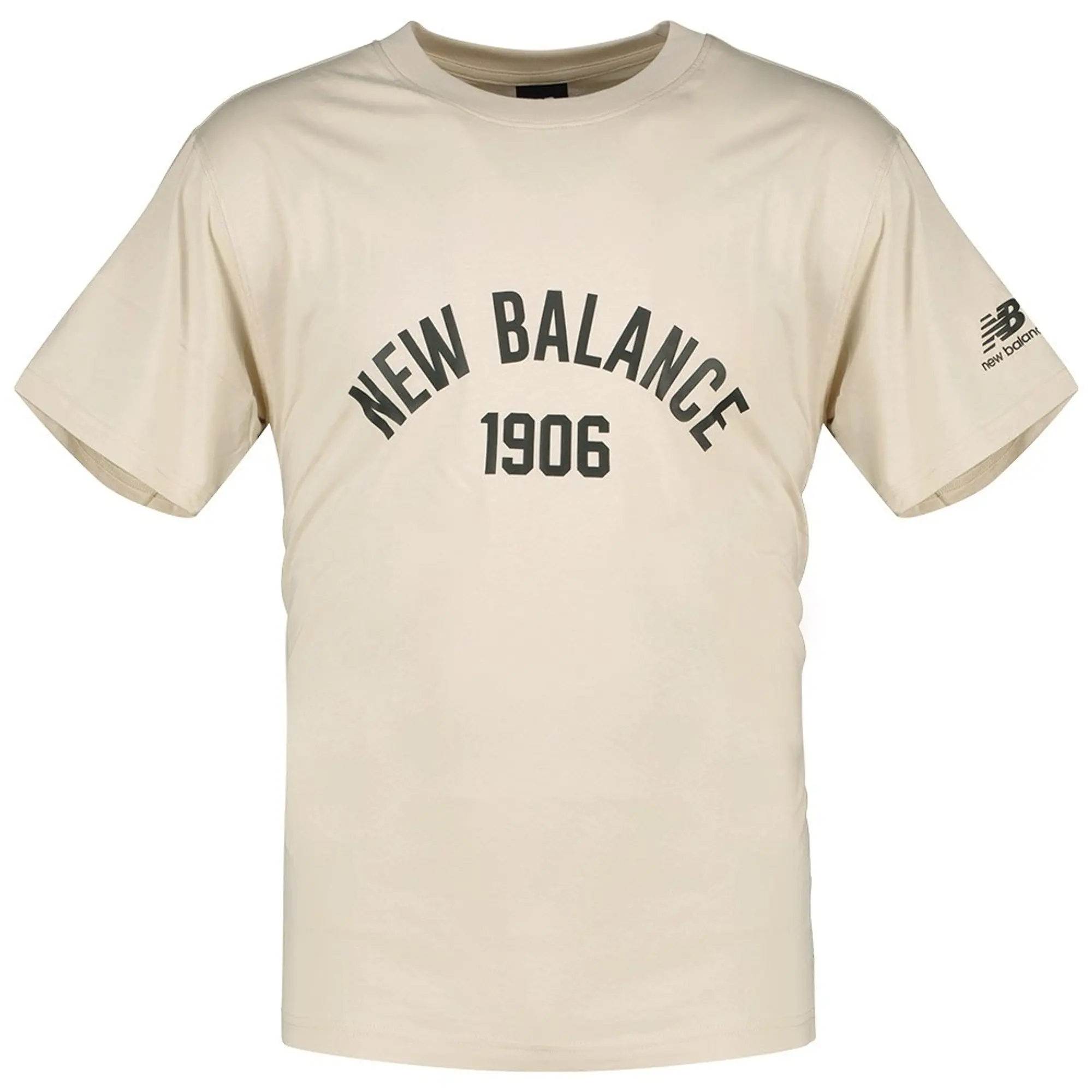 New Balance Essentials Varsity Short Sleeve T-shirt  - Beige