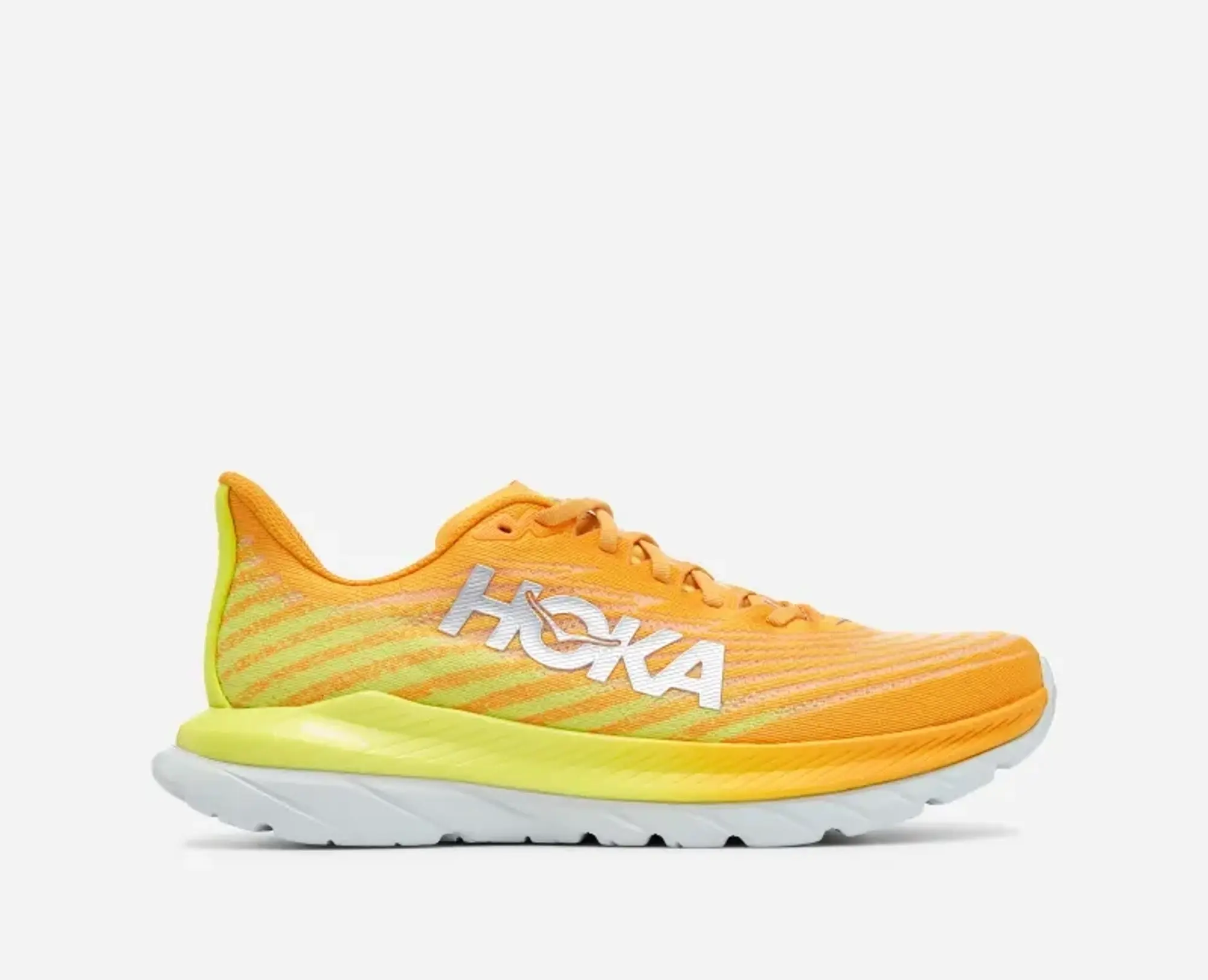 Hoka One One HOKA Men's Mach 5 Shoes in Radiant Yellow/Evening Primrose