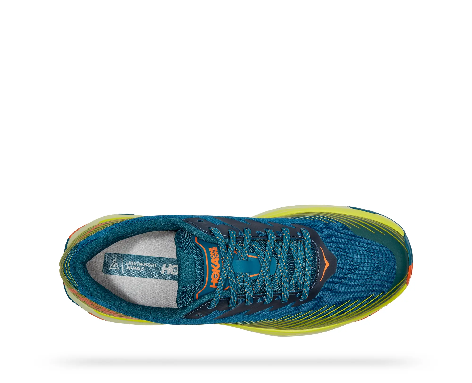 Hoka One One HOKA Men's Torrent 2 All-Terrain Running Shoes in Blue Coral/Evening Primrose