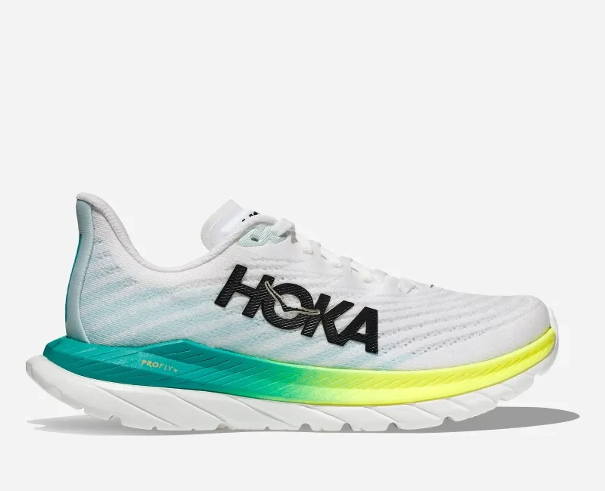 Hoka One One HOKA Men's Mach 5 Shoes in White/Blue Glass