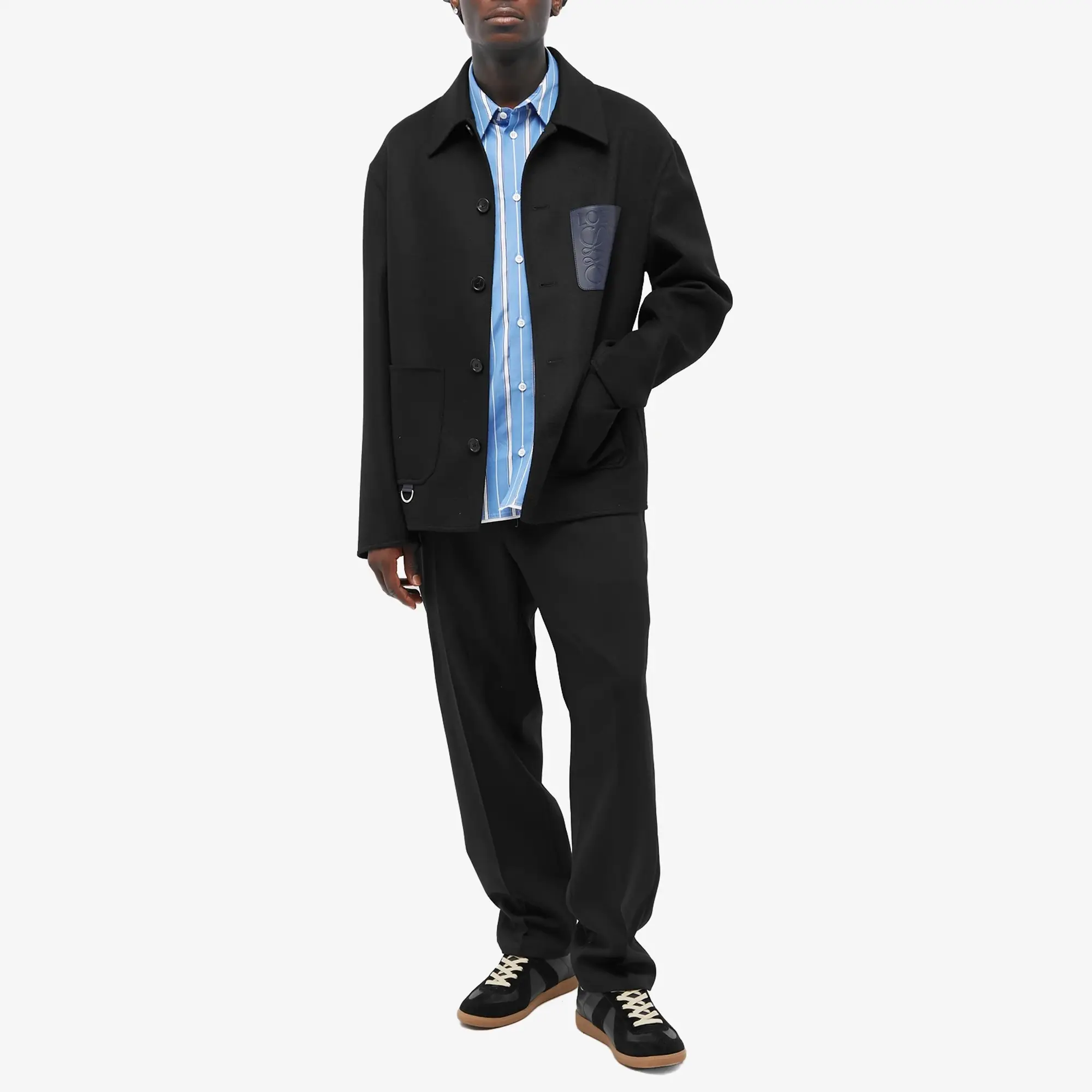 Loewe Men's Workwear Jacket Black | H526Y03W761100 | FOOTY.COM