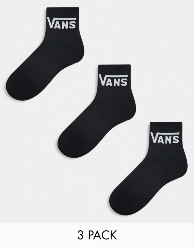 Vans Classic Half Socks - Black | VN000BHXBLK | FOOTY.COM