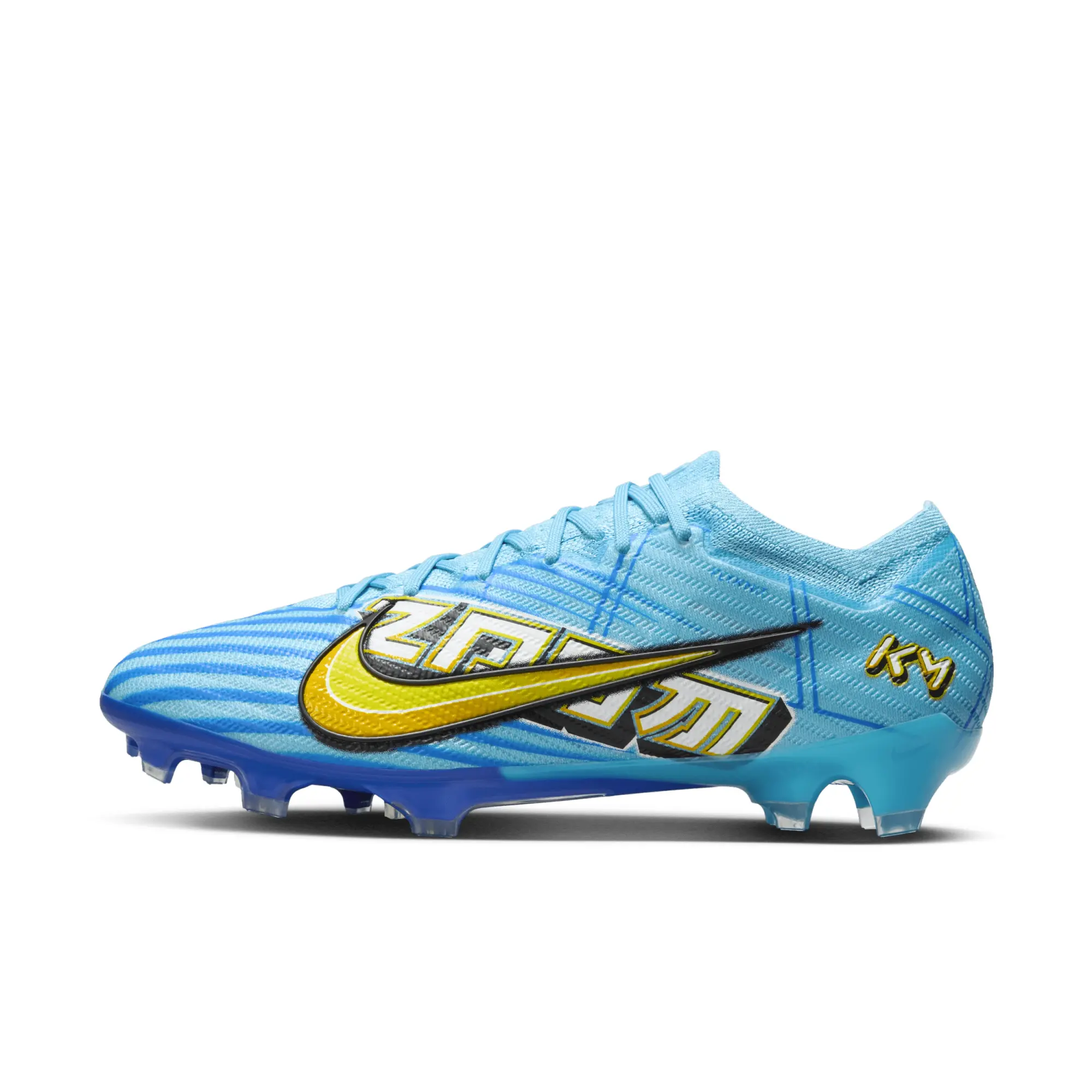 Nike Zoom Mercurial Vapor 15 Elite KM FG Firm-Ground Low-Top Football Boot - Blue