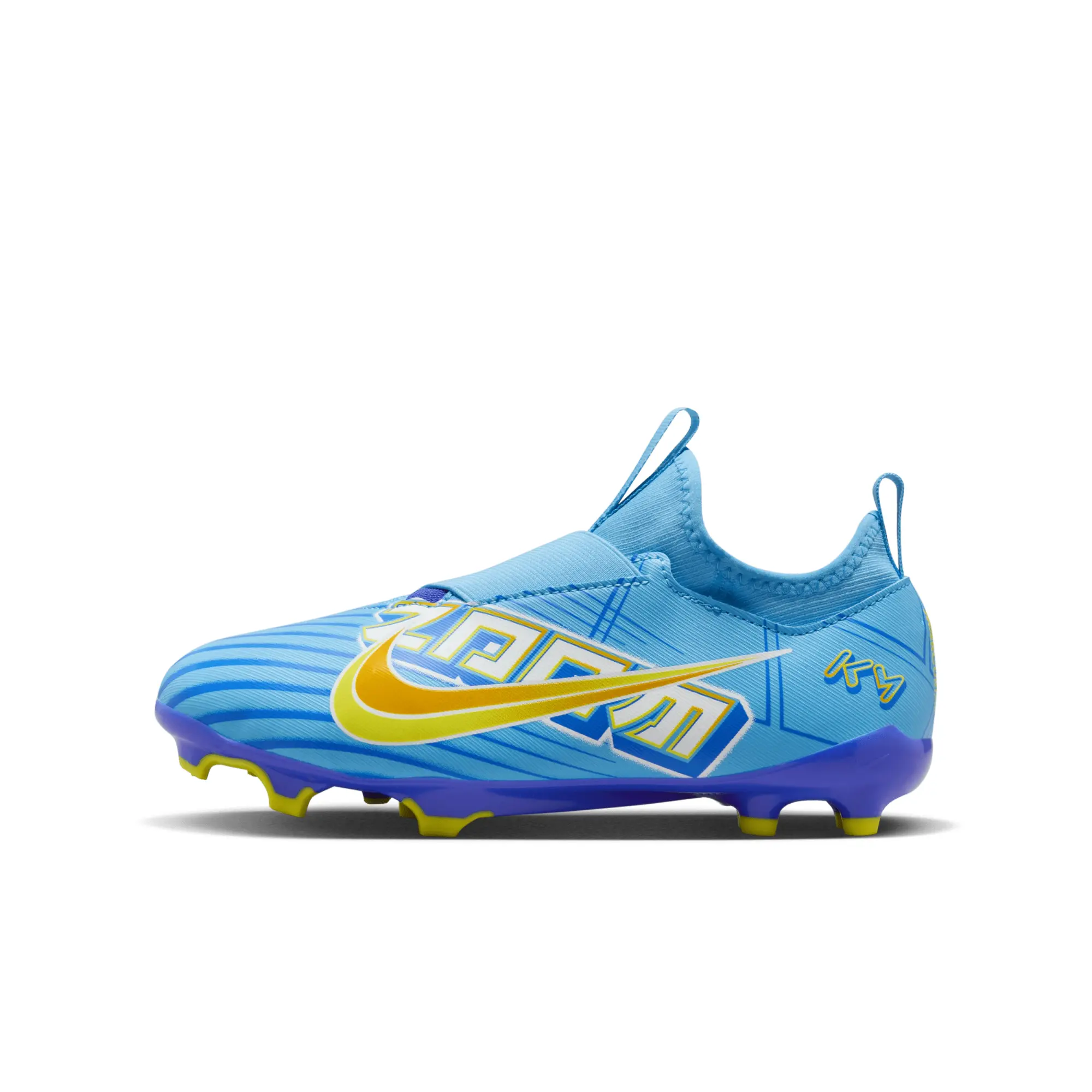 Nike Jr. Mercurial Zoom Vapor 15 Academy KM FG/MG Younger/Older Kids' Football Boot - Blue