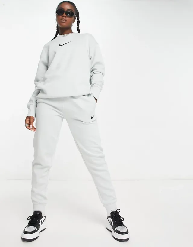 Nike Midi Swoosh Joggers In Silver | FD0893-034 | FOOTY.COM