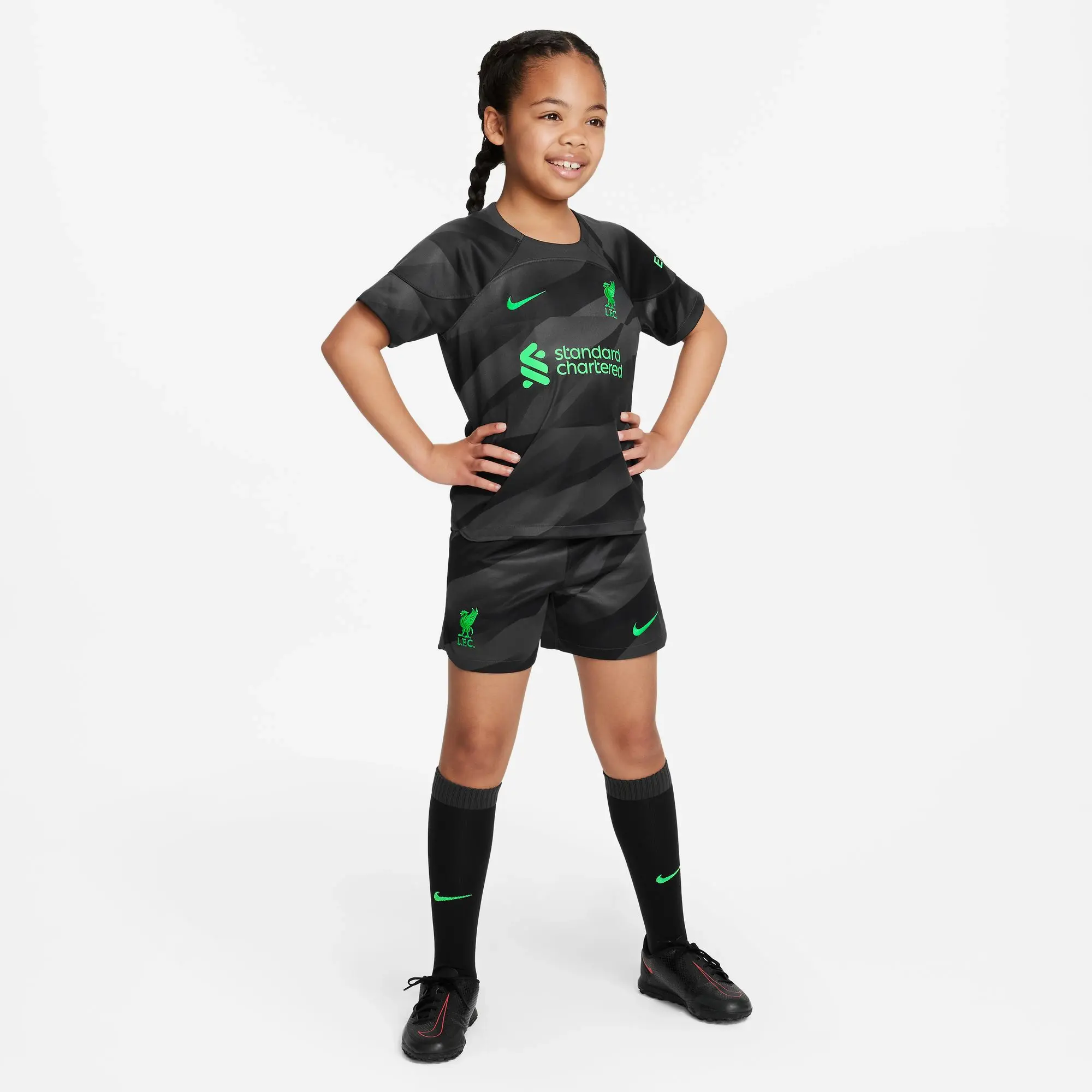 Nike Liverpool Kids LS Goalkeeper Away Mini Kit 2023/24