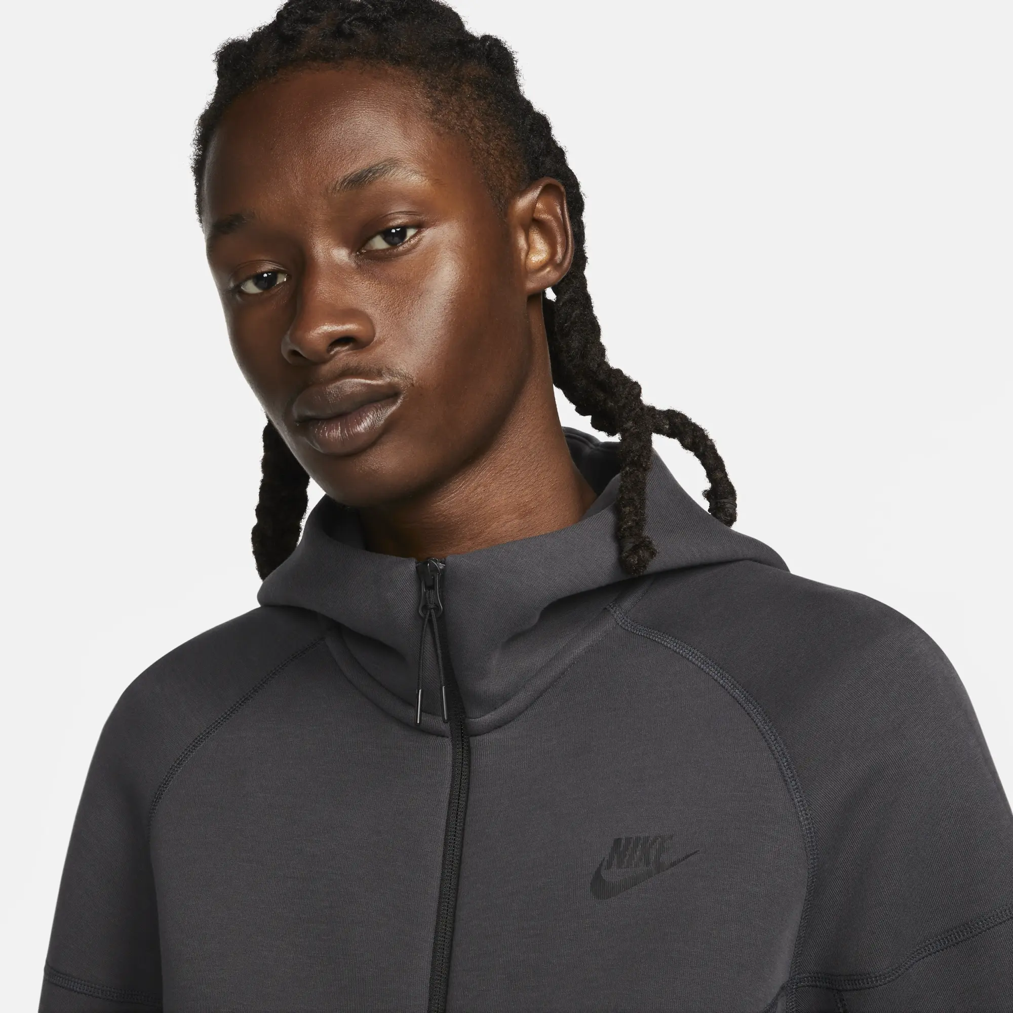 Nike Sportswear Tech Fleece Windrunner Men's Full-Zip Hoodie - Grey ...