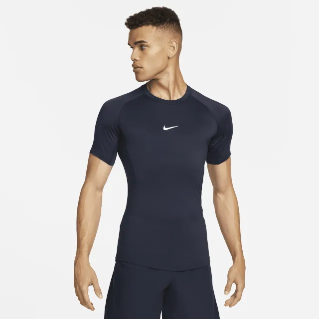 Nike Pro Men's Dri-FIT Tight Short-Sleeve Fitness Top - Blue | FB7932 ...