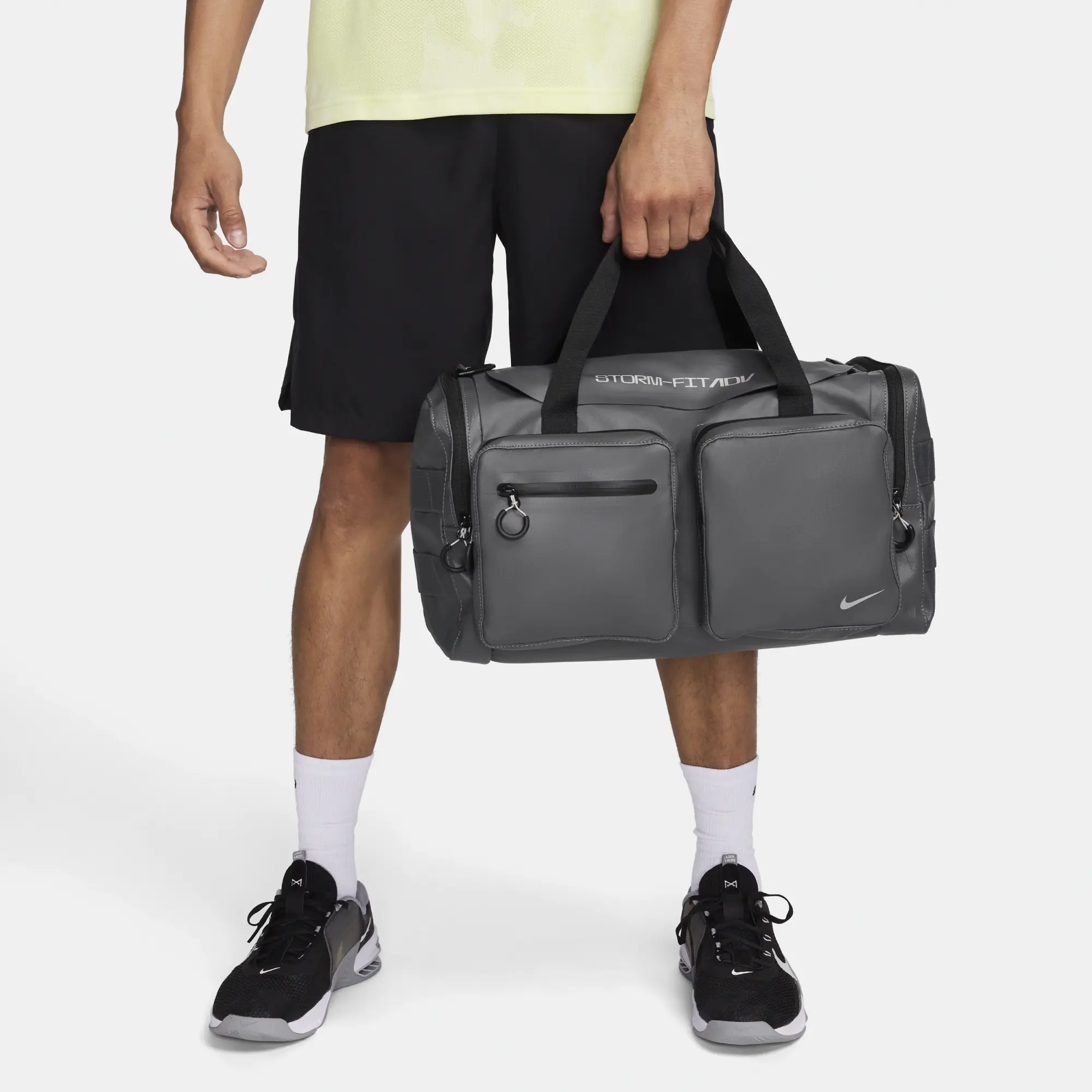 Nike Storm-FIT ADV Utility Power Duffel Bag (Small, 31L) - Grey