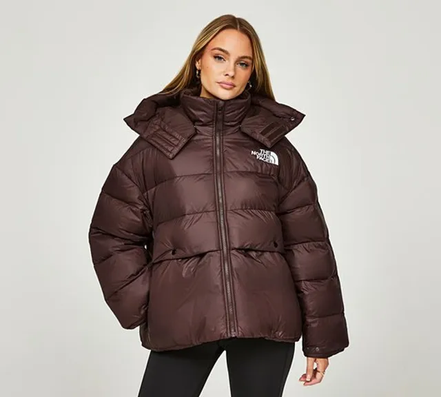 The North Face Womens Acamarachi Oversized Puffer Jacket - Coal Brown ...