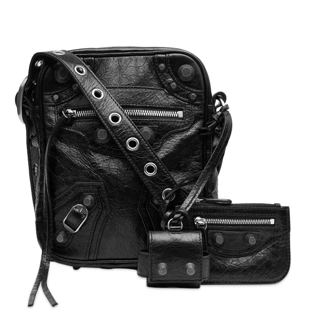 Balenciaga Men's Cross Body Bag Black | 719065-210KR-1000 | FOOTY.COM