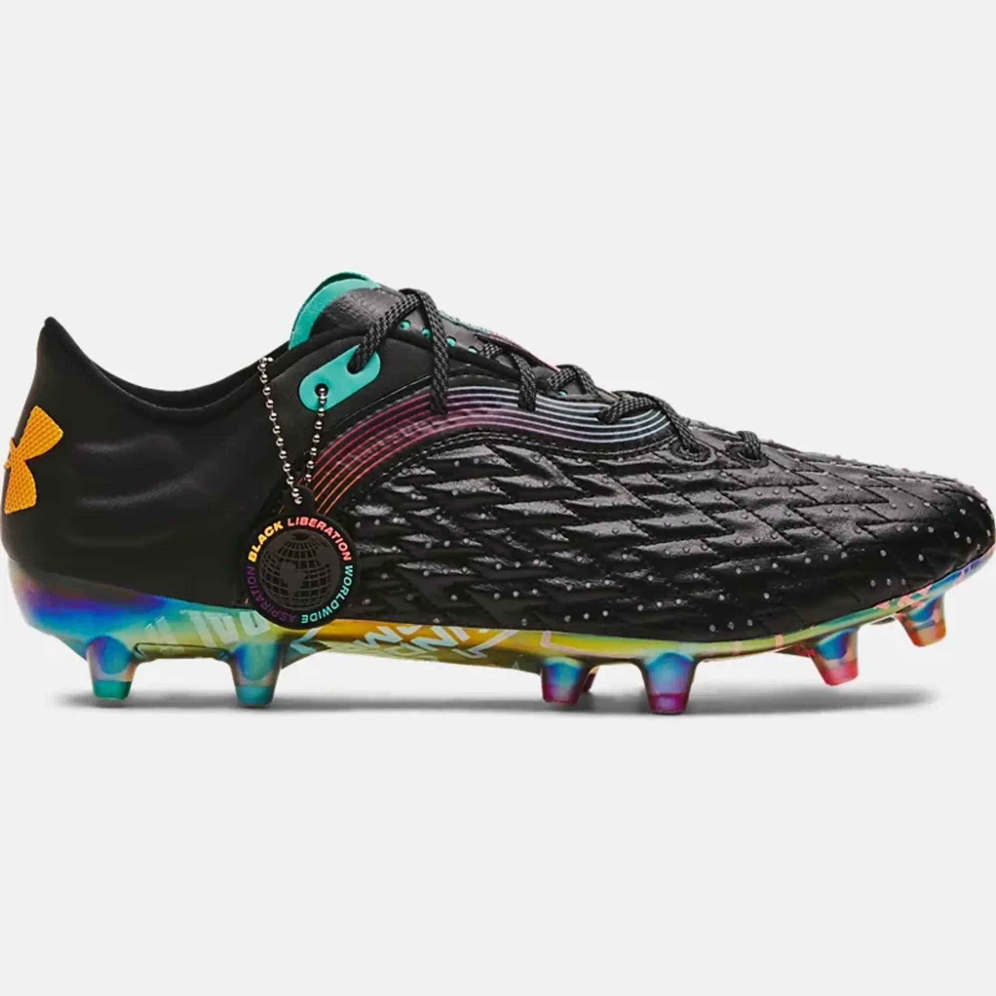 Unisex  Under Armour  Clone Magnetico Pro 2.0 FG Black History Month Football Boots Black / Black / Cruise Gold