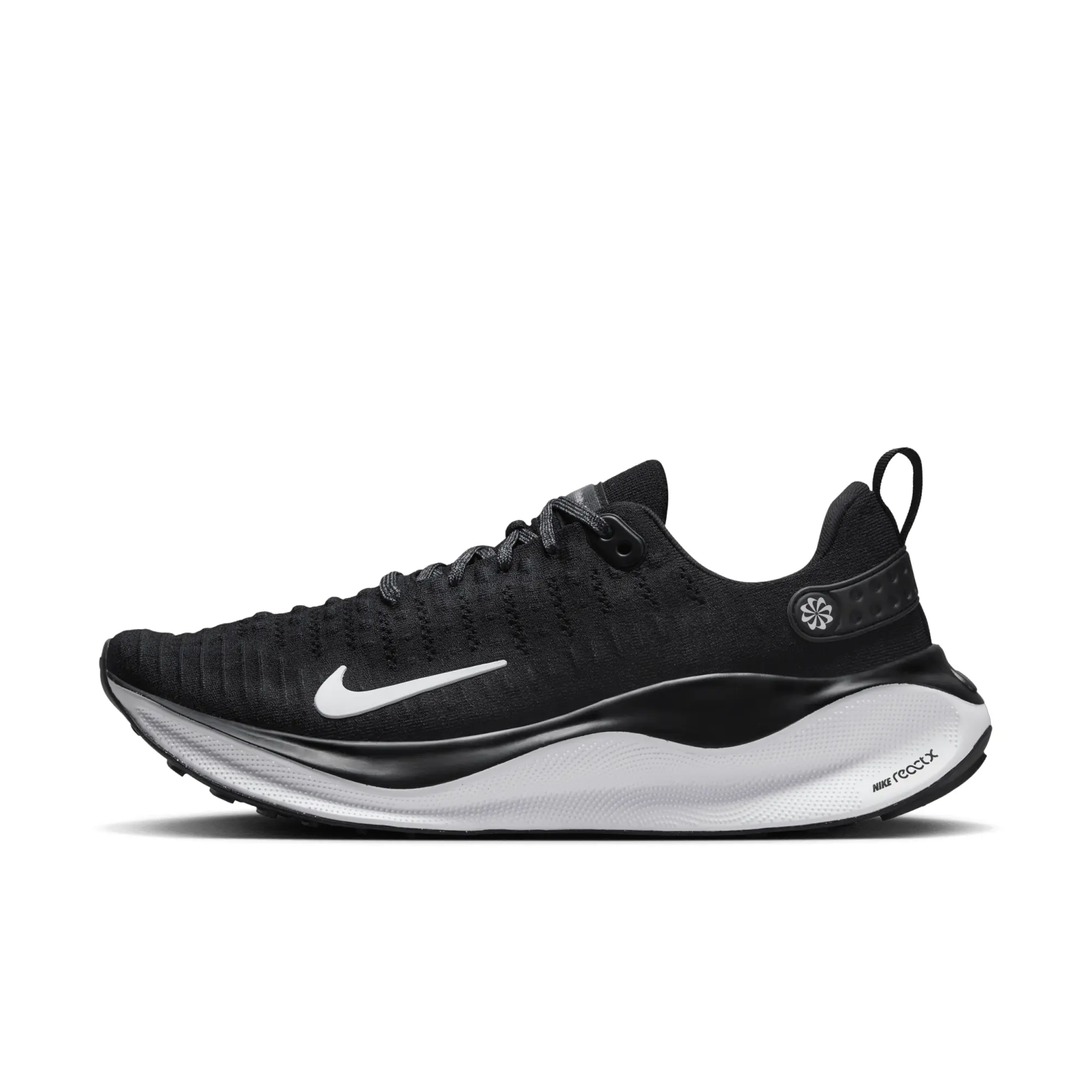 Nike React Infinity Run Flyknit 4 Trainers In Black And White
