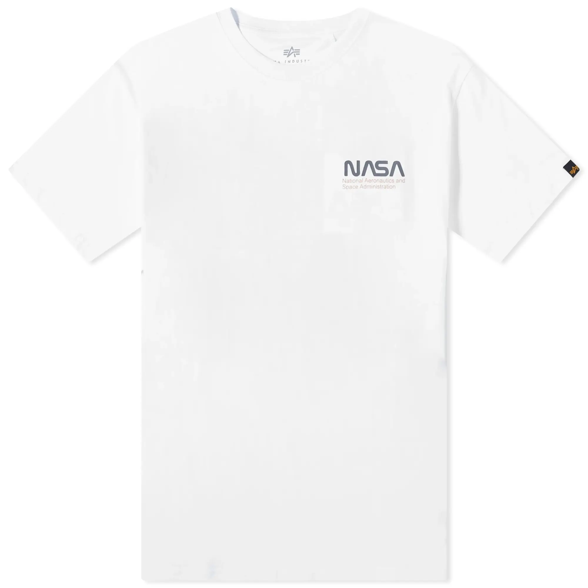 Alpha Industries Sky Lab Nasa T-Shirt With Back Print In White | 138504-90