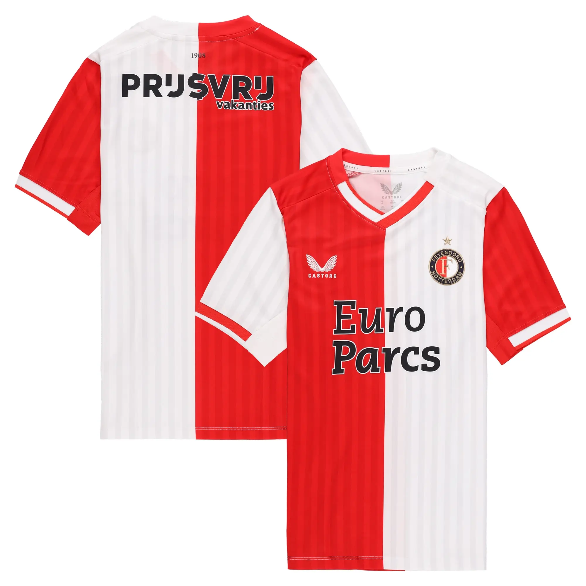 Castore Feyenoord Kids SS Home Shirt 2023/24