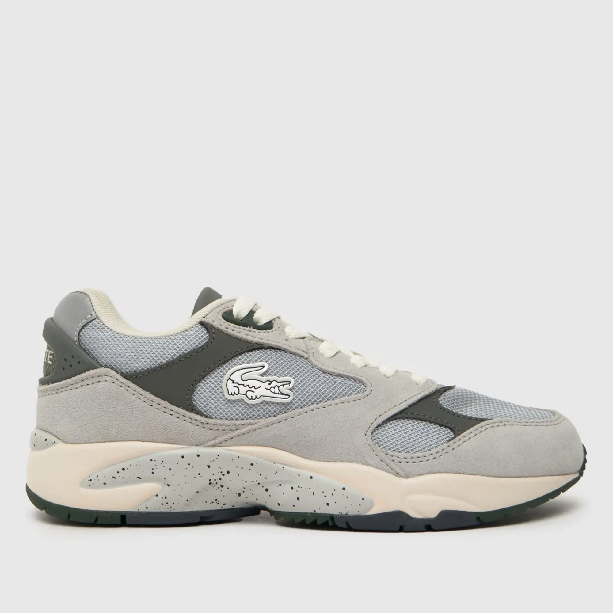 Lacoste storm 96 vintage trainers in light grey