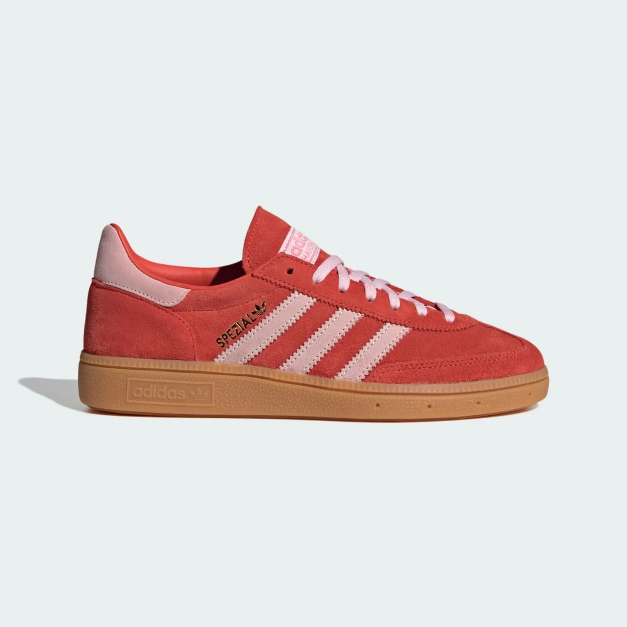adidas Handball Spezial Womens Bright Red Clear Pink Shoes