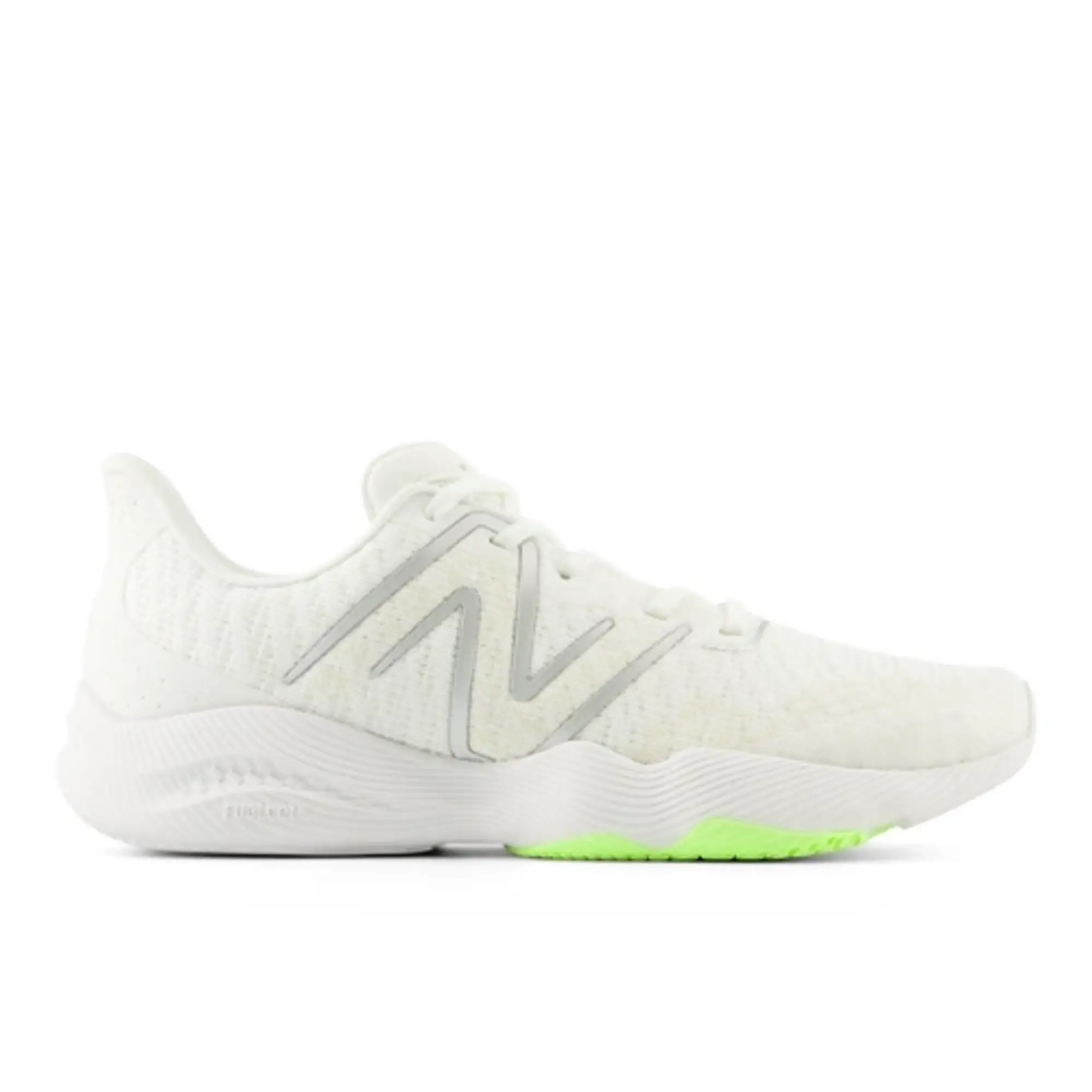 New Balance Women's FuelCell Shift TR v2 in White/Green Textile