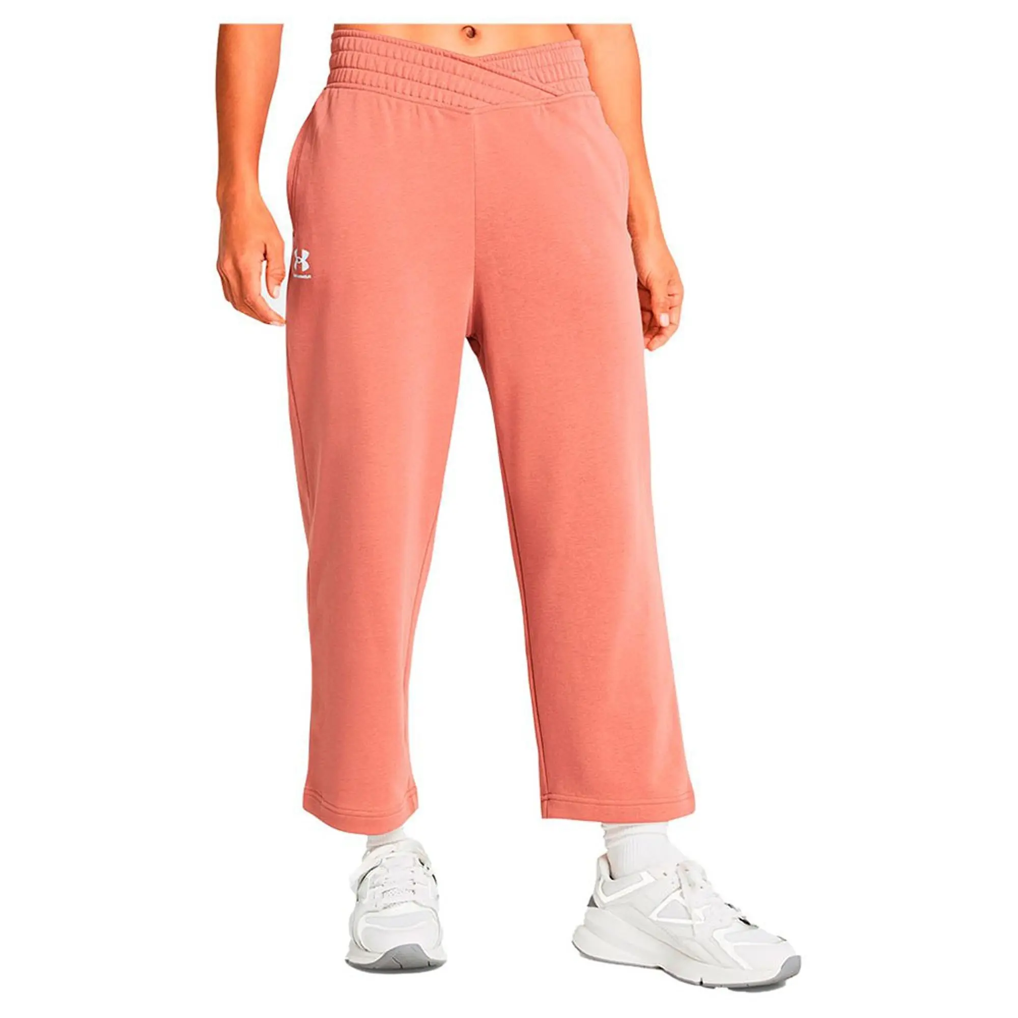 Under Armour Rival Terry Crop Wide Leg Pants XL Woman -, 1382737-696