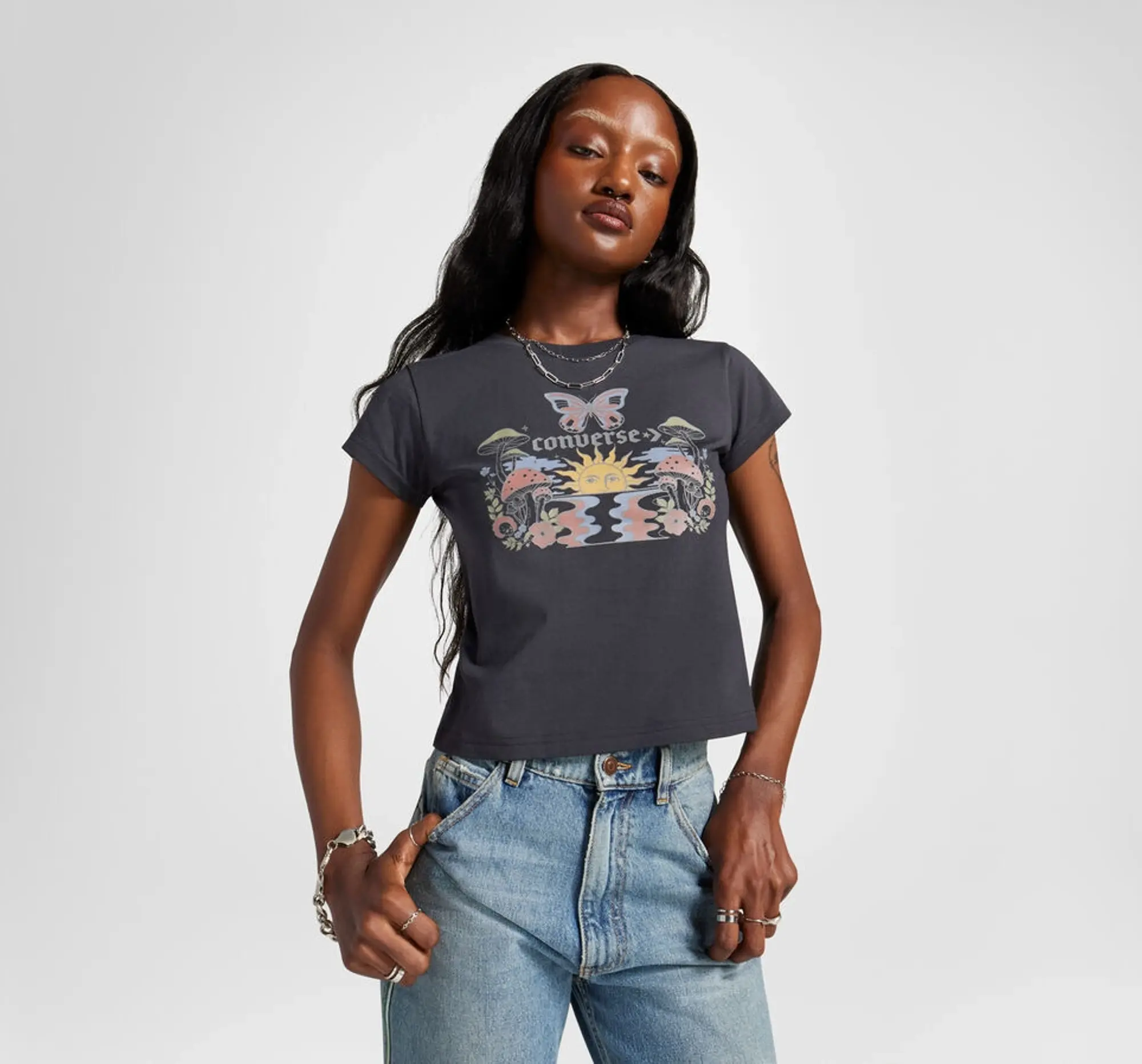 Converse t shirt womens price online