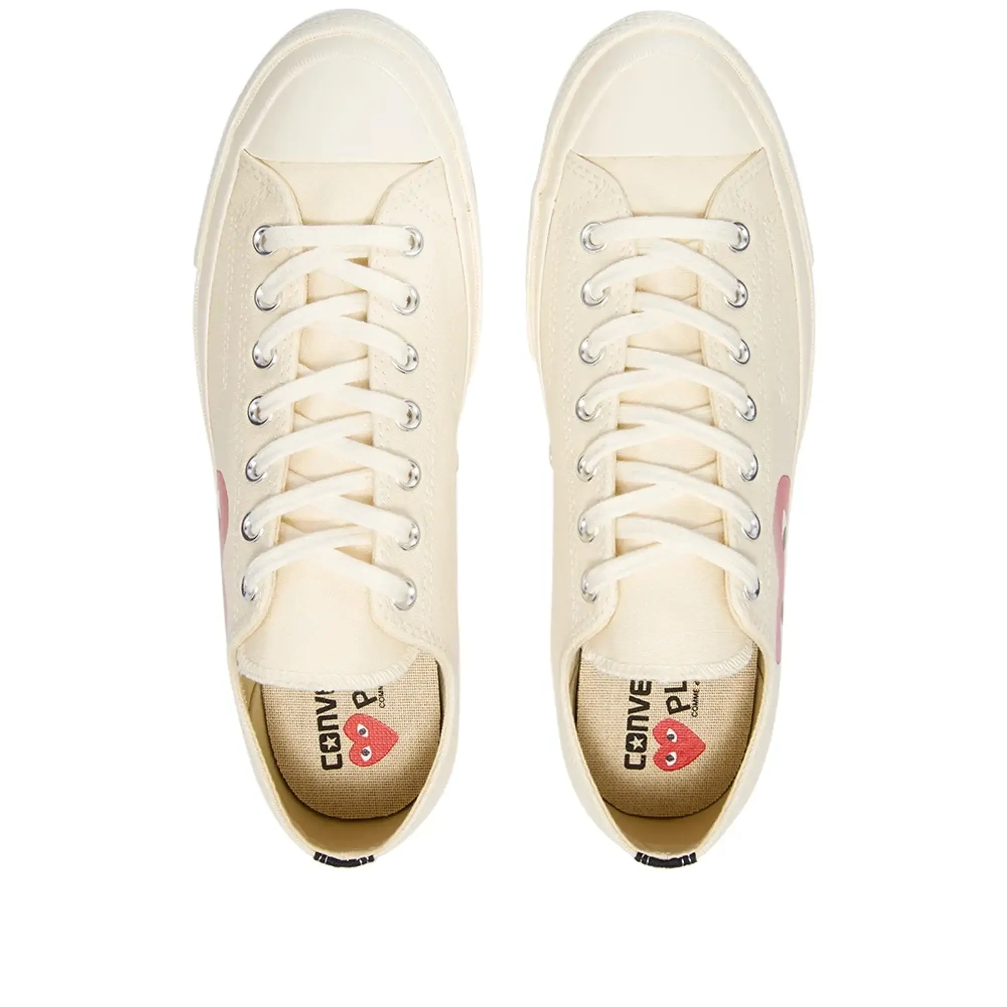 Comme des Garcons Play x Converse Chuck Taylor 1970s Ox Beige 150207C FOOTY.COM