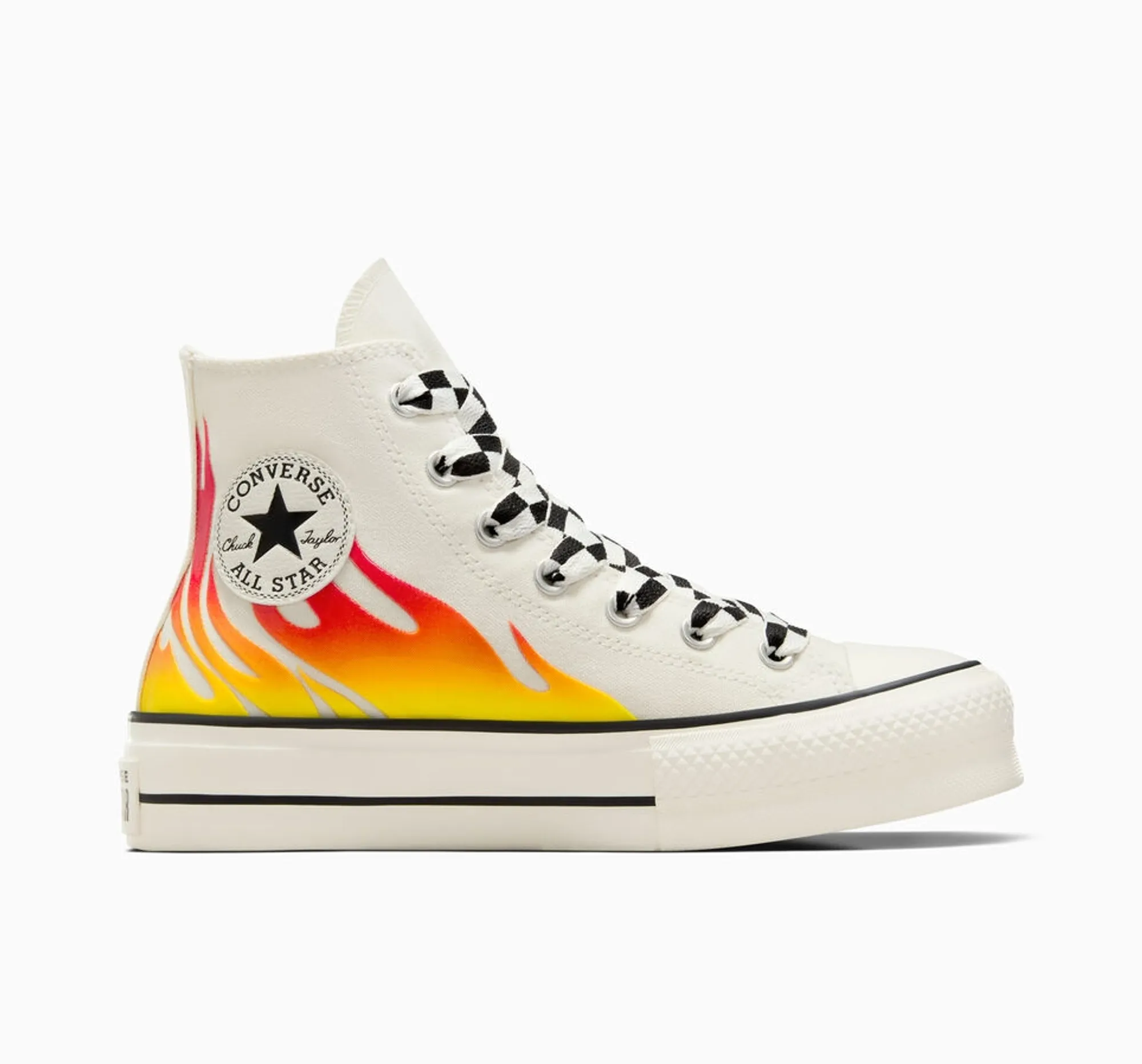 Converse Chuck Taylor All Star Lift Platform Flames - Red, Black